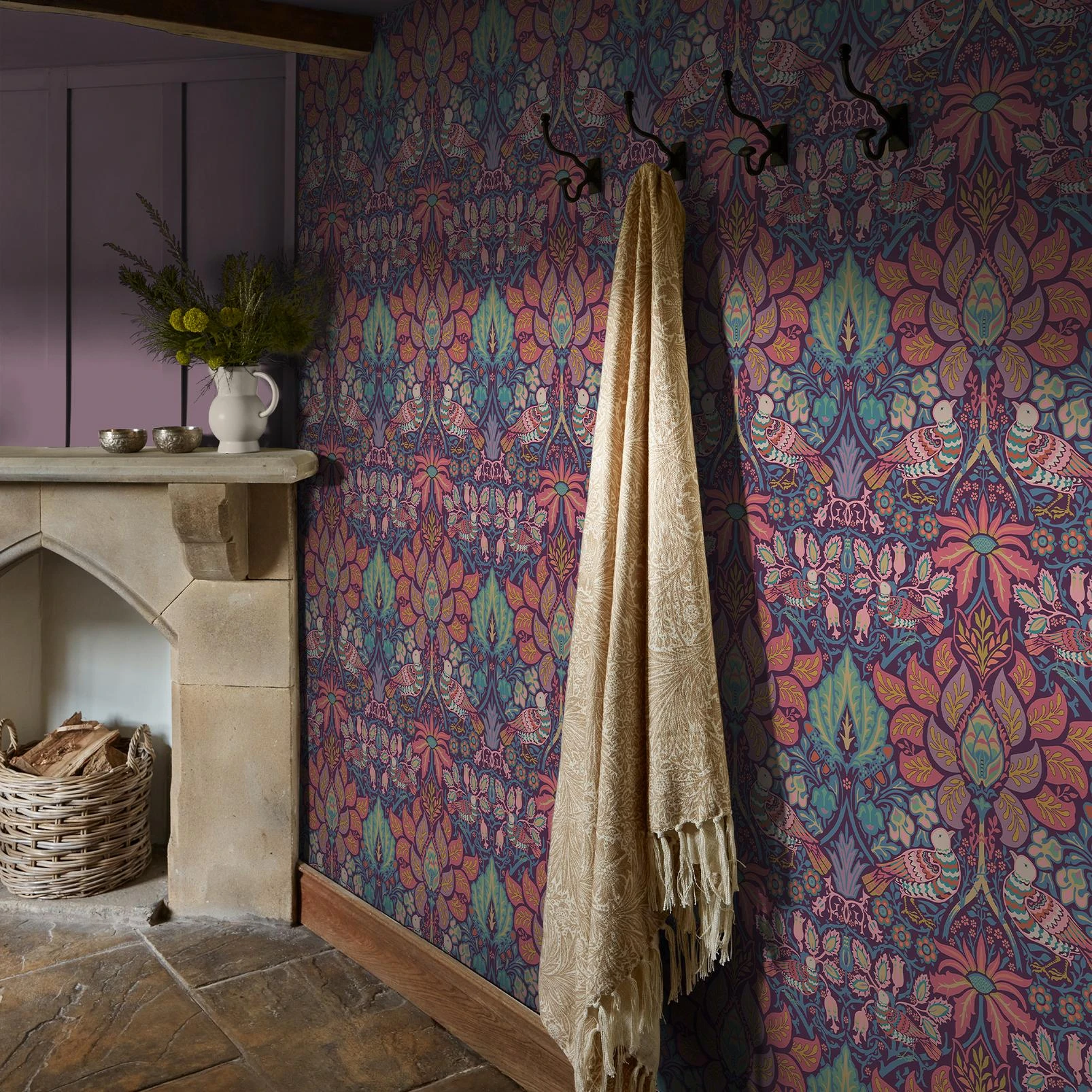 Dove & Rose Carnival Wallpaper - 140478_ROOMSET_DOVE & ROSE CARNIVAL_02.jpg