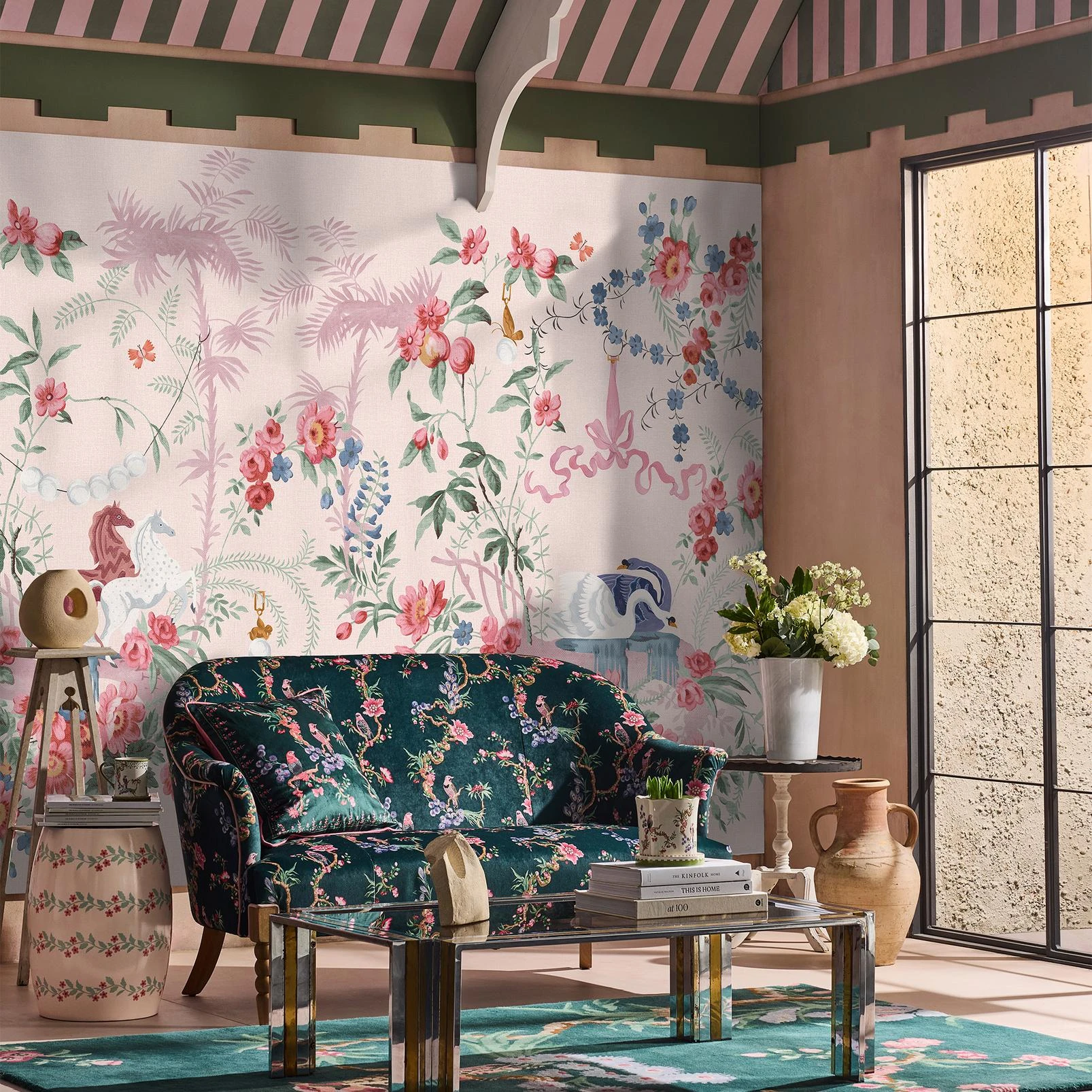 Colourful life Pink Bespoke Mural Matt - 140232_ROOMSET_COLOURFUL LIFE PINK MURAL_01.jpg