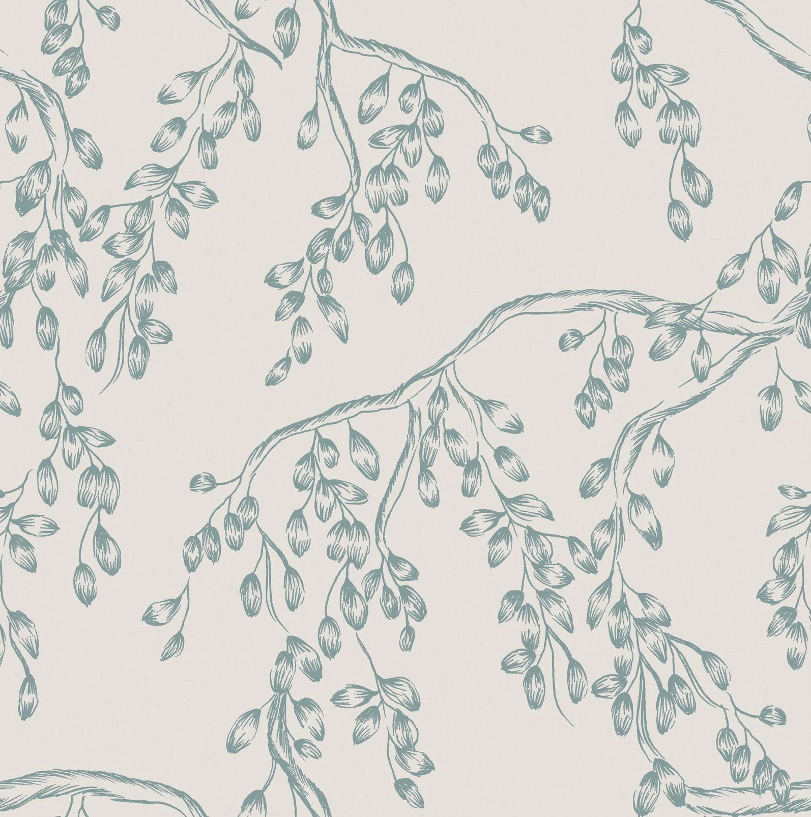Laura Ashley Rainham Willow Newport Blue Wallpaper - 140334_TILE_RAINHAM WILLOW NEWPORT BLUE_01.jpg