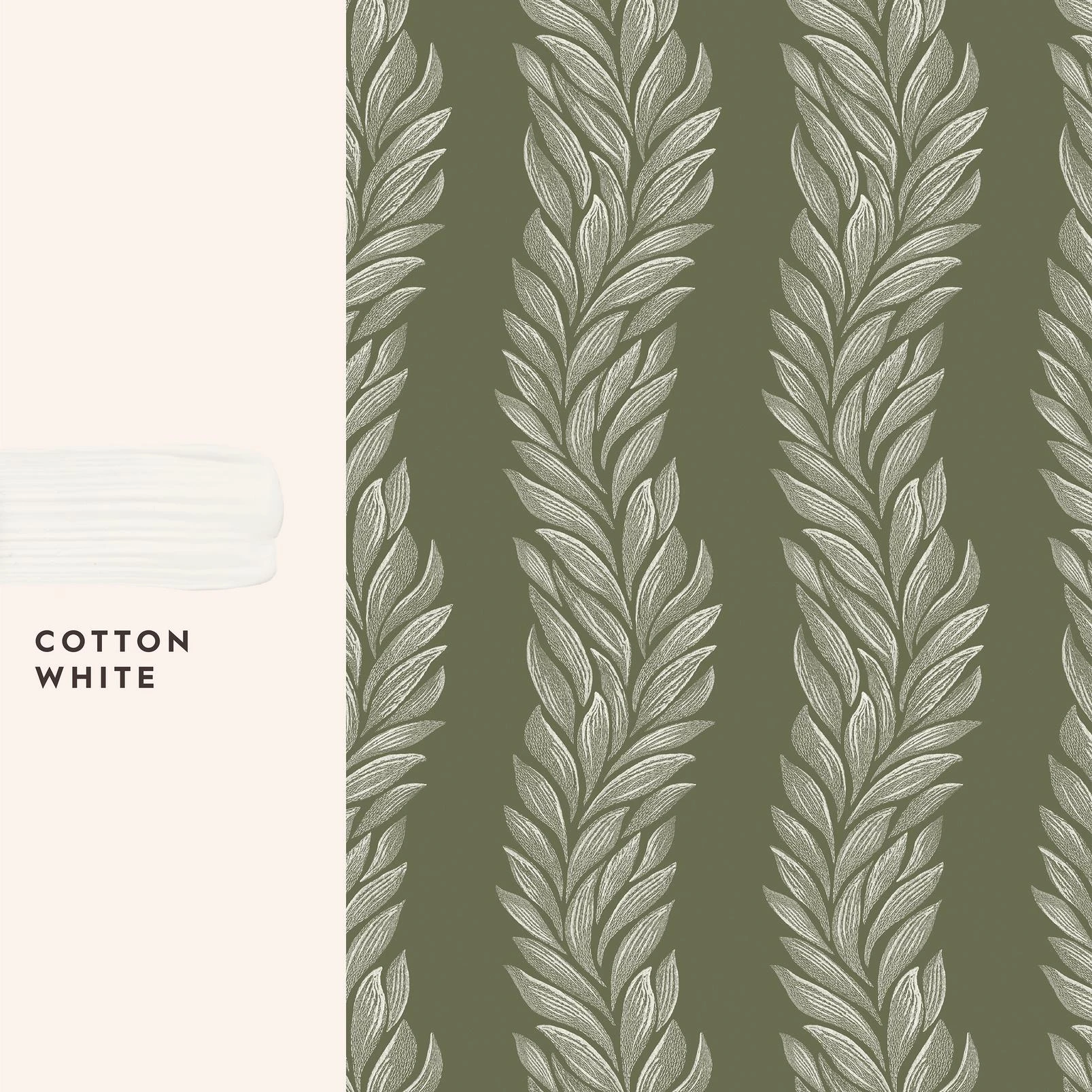 Laura Ashley Caulderton Leaves Olive Green Wallpaper - 140321_FLATLAY_ CAULDERTON LEAVES OLIVE GREEN_01.jpg