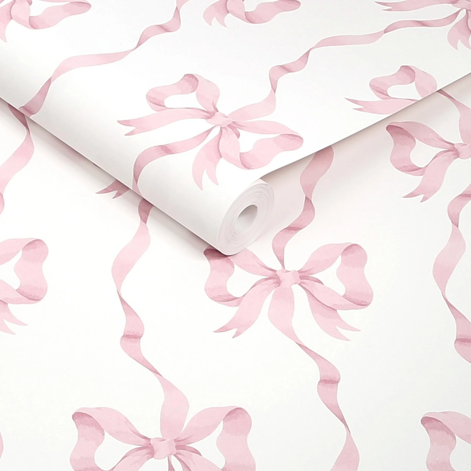 Cath Kidston Ribbon Bow Pink Wallpaper - 142048_ROLLSHOT_RIBBON_BOW_PINK_01.jpg