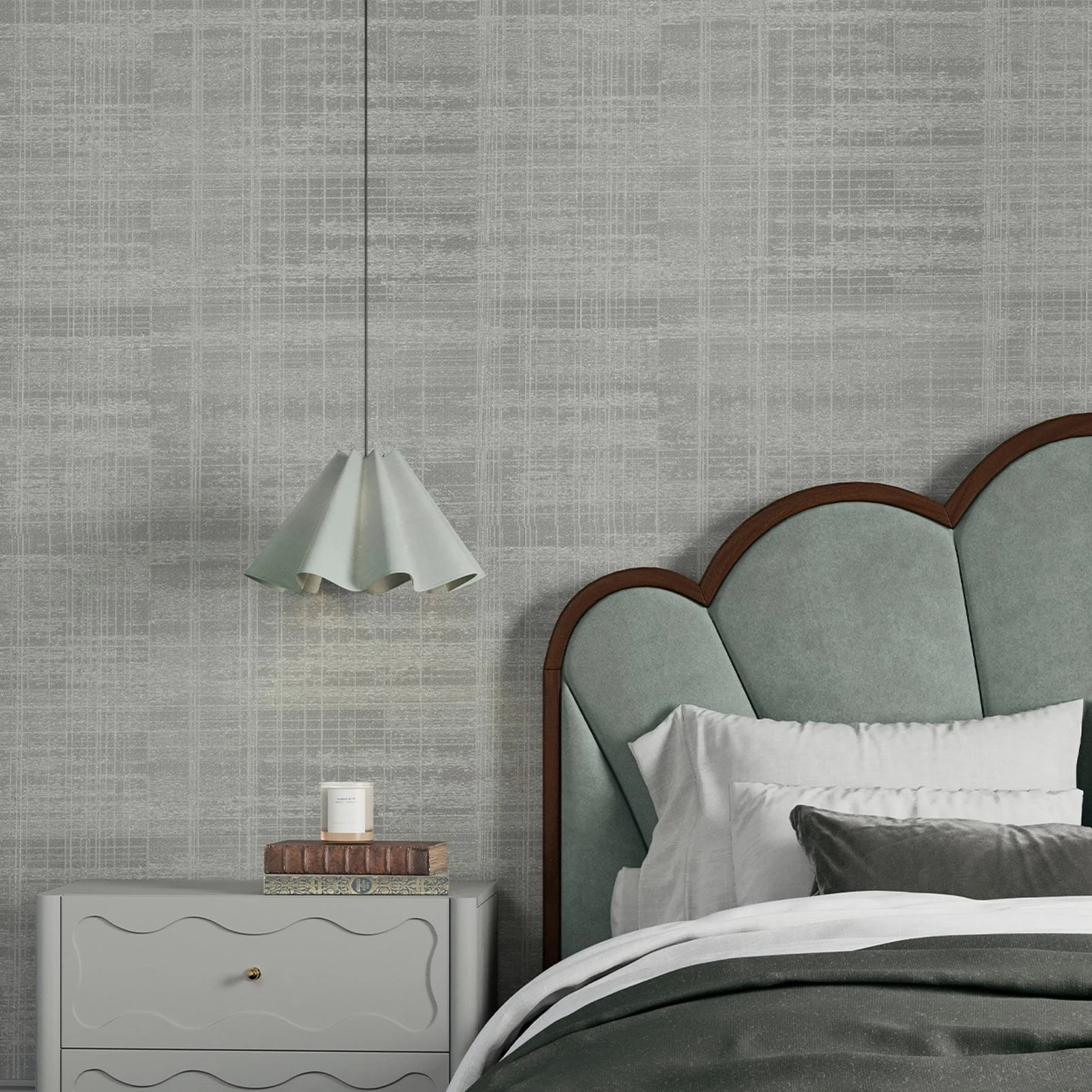 Lamont Weave Light Grey Wallpaper - 143419_ROOMSET_LAMONT WEAVE LIGHT GREY_01.jpg