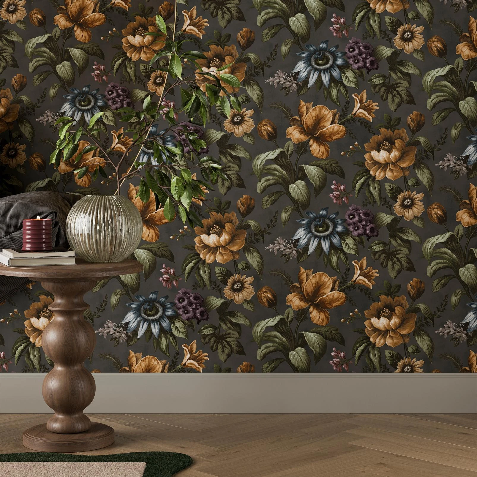 Gardenia Charcoal Wallpaper - 142535_ROOMSET_GARDENIA CHARCOAL_02.jpg