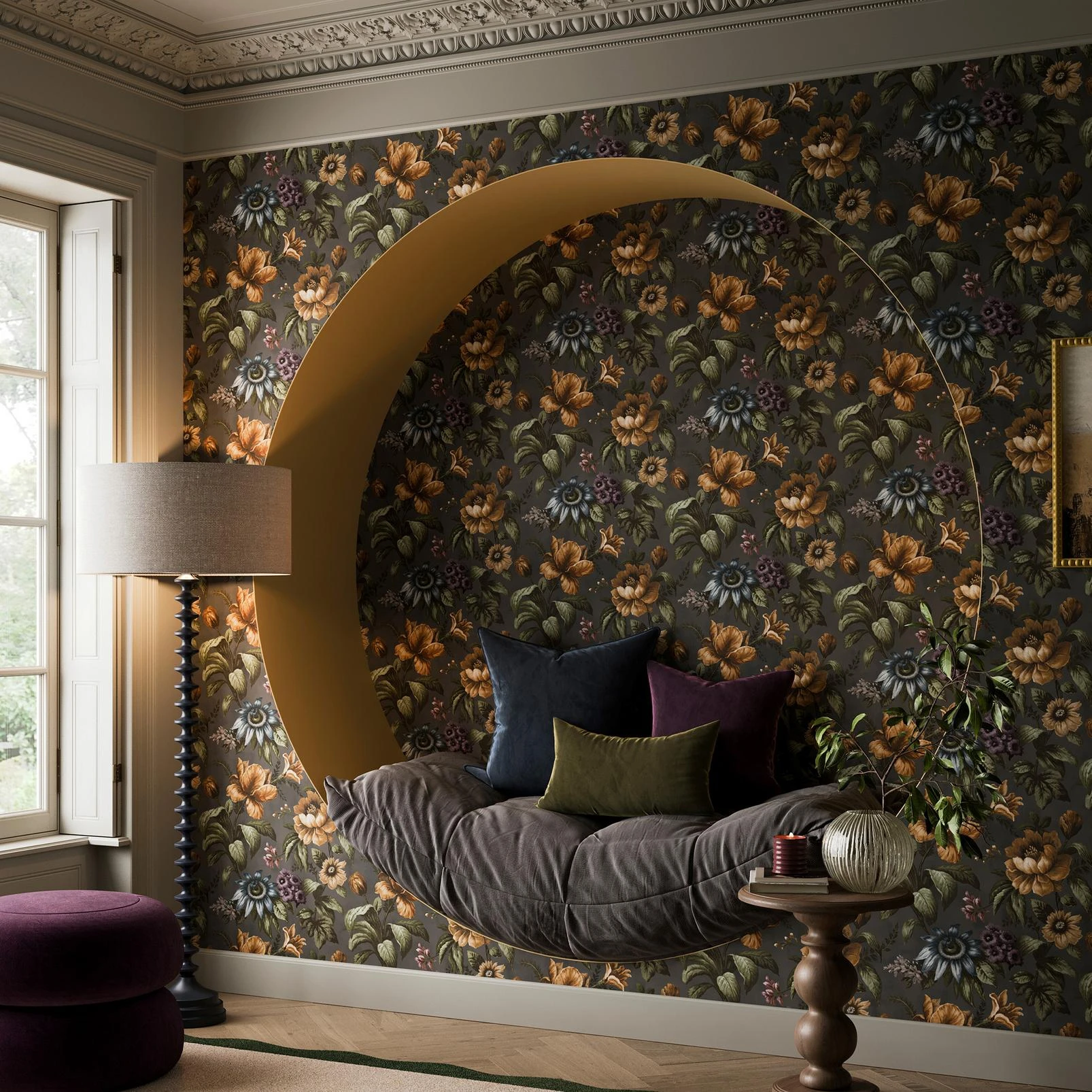 Gardenia Charcoal Wallpaper - 142535_ROOMSET_GARDENIA CHARCOAL_03.jpg