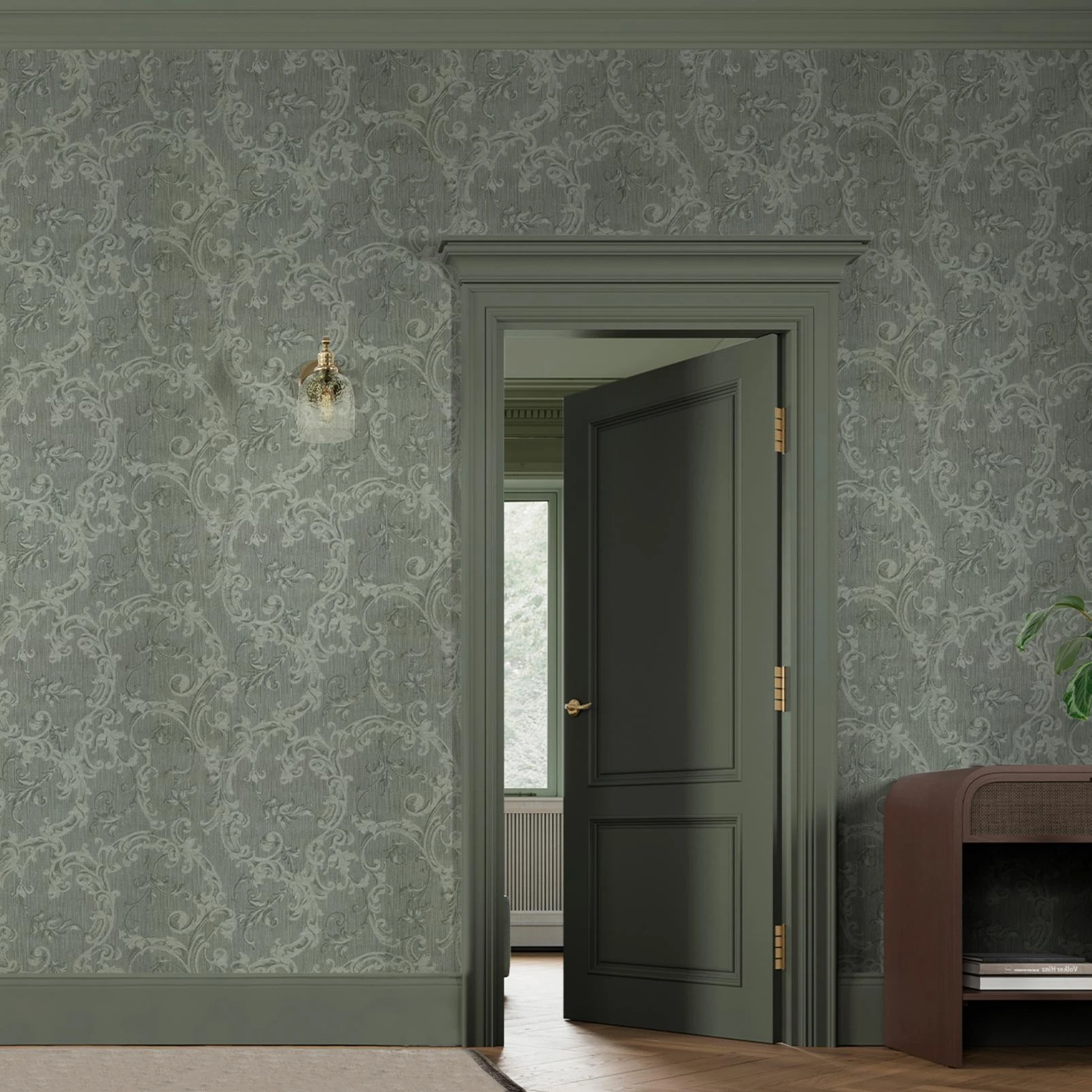 Florentine Laurel Wallpaper - 143033_ROOMSET_FLORENTINE LAUREL_01.jpg
