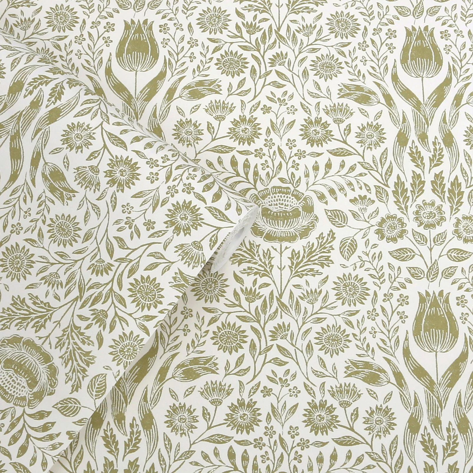Laura Ashley Ashstead Damask Hedgerow Wallpaper - 143333_ROLLSHOT_ASHSTEAD DAMASK HEDGEROW_01.jpg