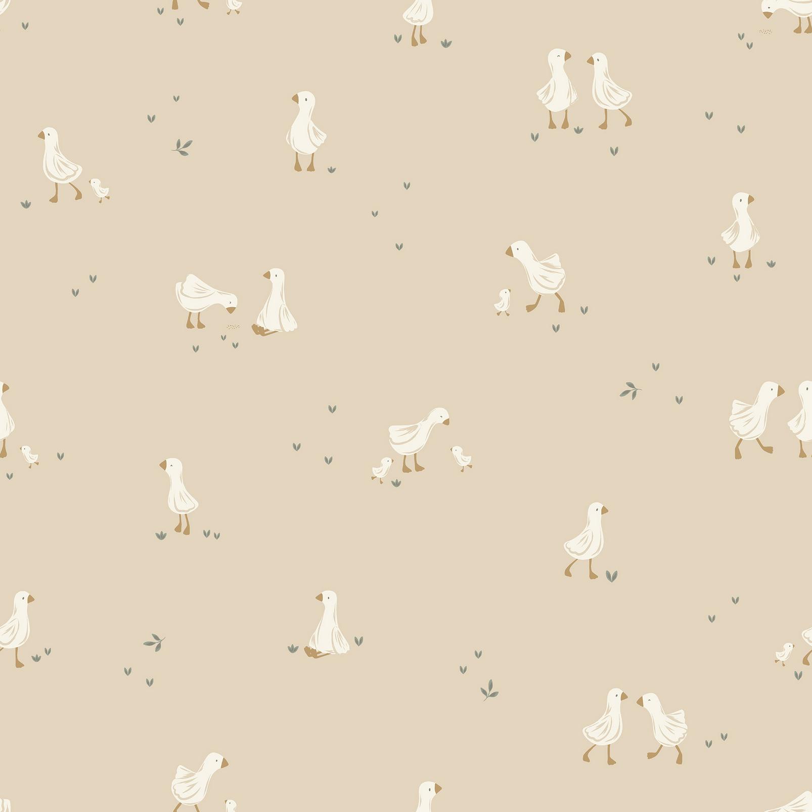 Little Dutch Little Goose Natural Wallpaper - WD110032_TILE_VLIESBEHANG LITTLE GOOSE NATURAL_01.jpg