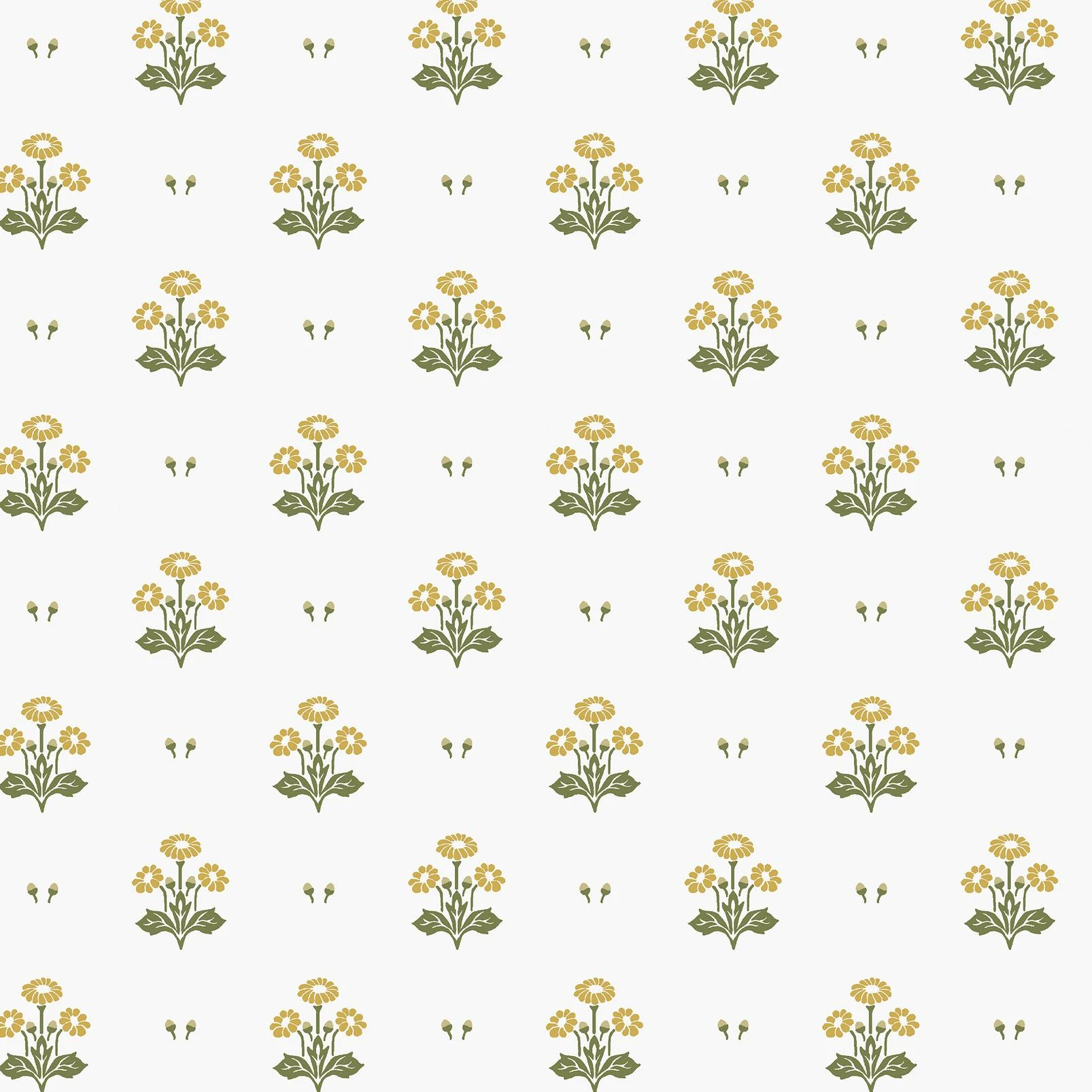 Laura Ashley Harthill Daisy Ochre Yellow Wallpaper - 143335_TILE_HARTHILL DAISY OCHRE YELLOW_01.jpg