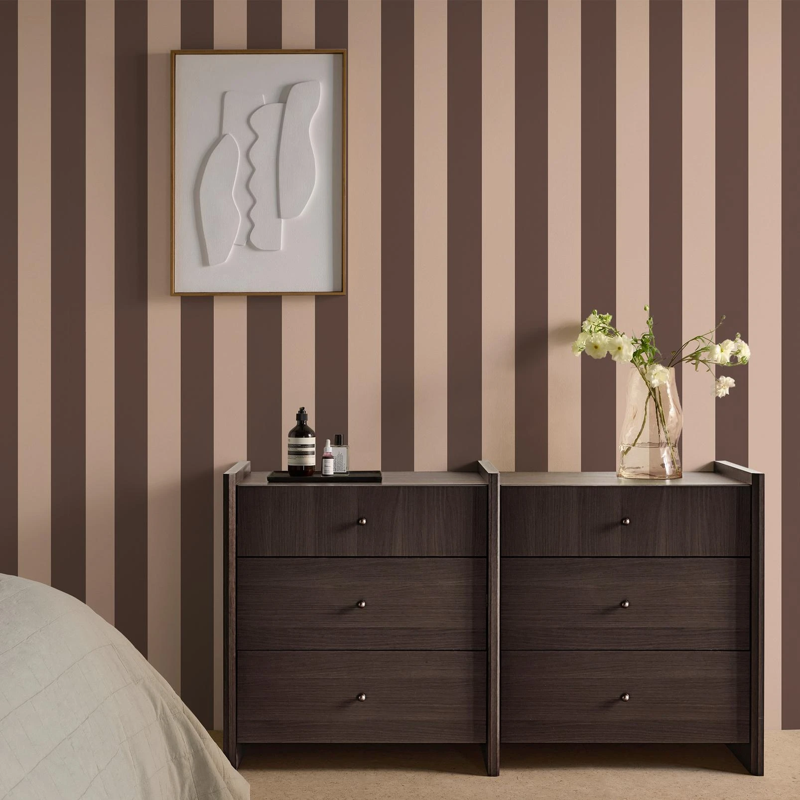 Made Demi Mocha Wide Stripe Wallpaper - 145224_ROOMSET_DEMI MOCHA WIDE STRIPE_02.jpg