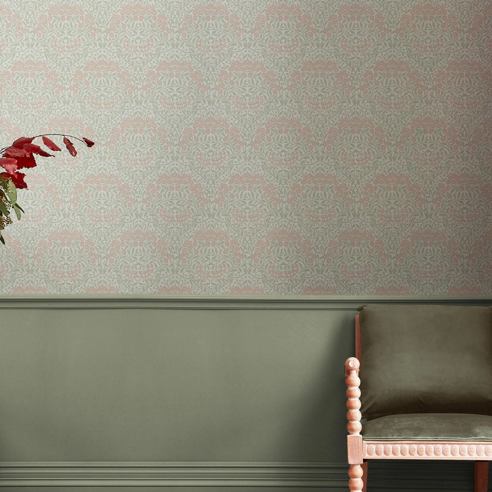 Michaelmas Daisy Peony & Sage Wallpaper - 145687_ROOMSET_MICHAELMAS DAISY PEONY & SAGE_01.jpg