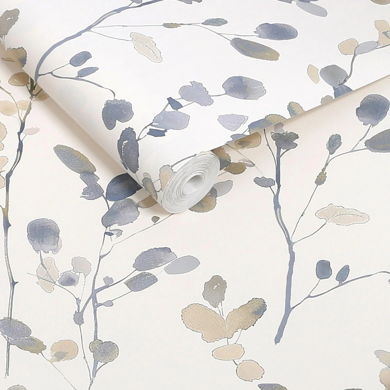 Next Natural/Blue Honesty Leaf Wallpaper - 145632_ROLLSHOT_NATURAL BLUE HONESTY LEAF_01.jpg