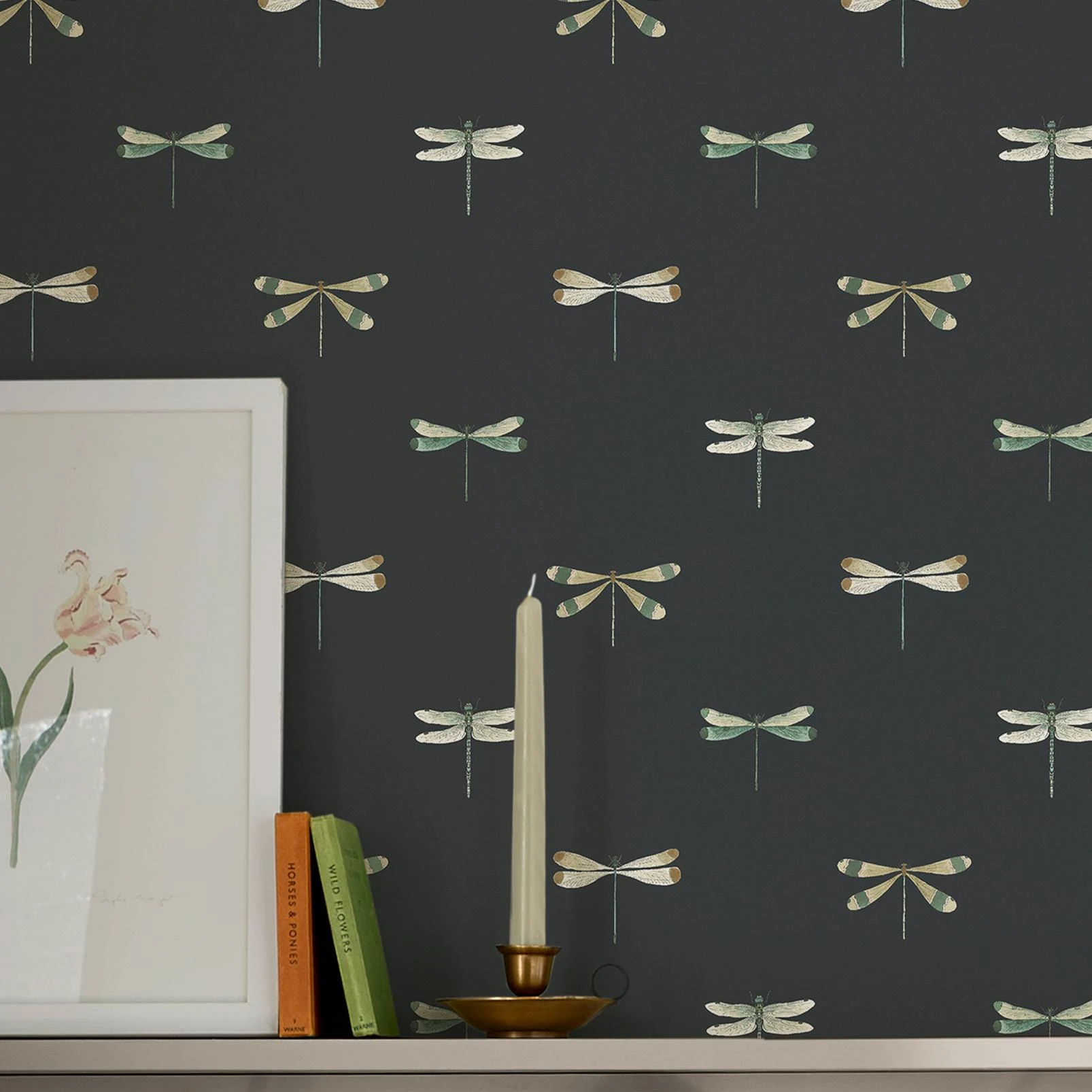 Sophie Allport Watercolour Dragonfly Oundle Navy Wallpaper - 146857_ROOMSET_WATERCOLOUR DRAGONFLY OUNDLE NAVY_02.jpg