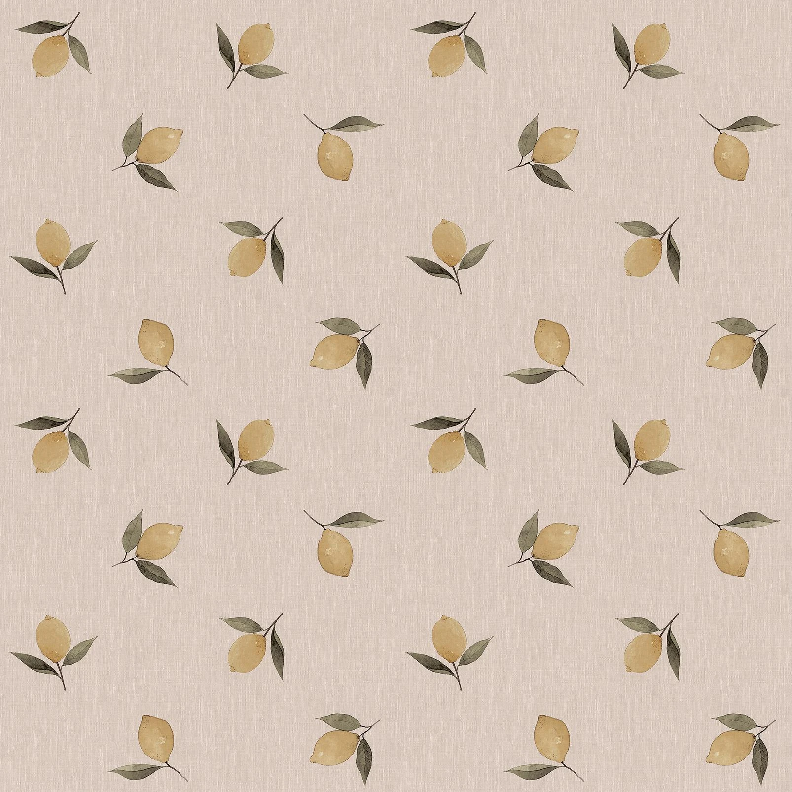 Sophie Allport Lemons Soft Linen Wallpaper - 146848_TILE_LEMONS SOFT LINEN_01.jpg