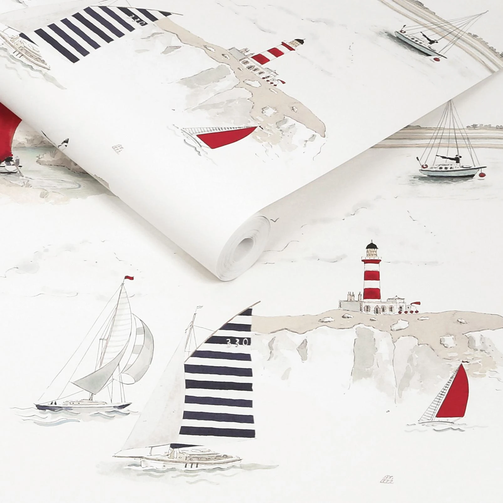 Sophie Allport Coastal Boats Langham White Wallpaper - 146836_ROLLSHOT_COASTAL BOATS LANGHAM WHITE_01.jpg