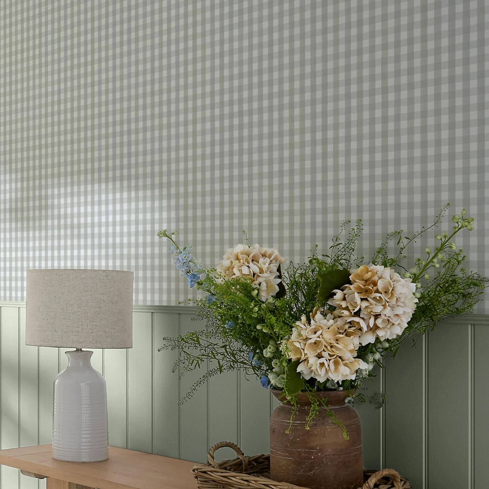 Hattie Gingham Sage Wallpaper - 145476_ROOMSET_HATTIE_GINGHAM_SAGE_02.jpg