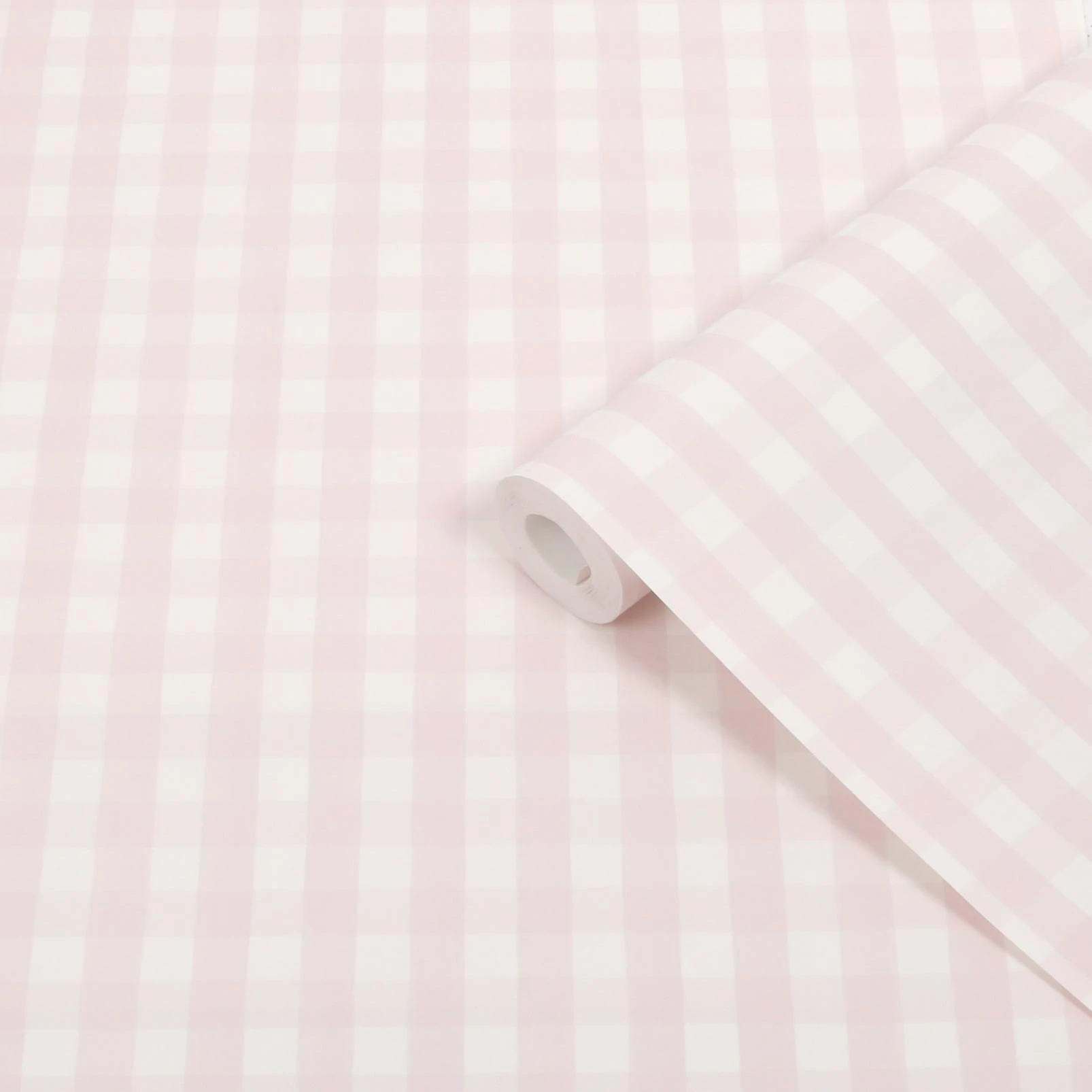 Hattie Gingham Pink Wallpaper - 145477_ROLLSHOT_HATTIE_GINGHAM_PINK_01.jpg