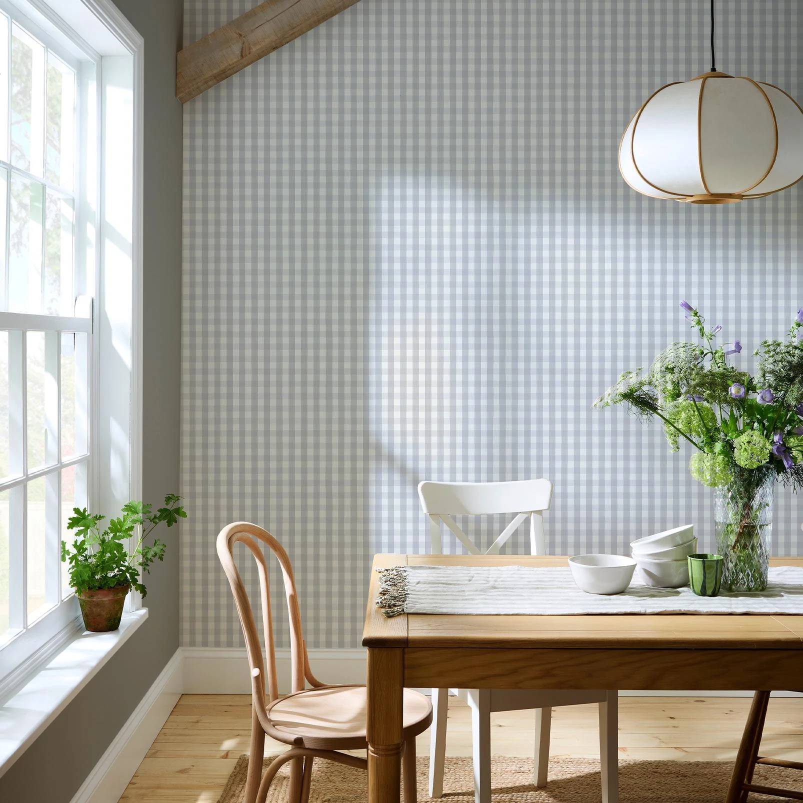 Hattie Gingham Duckegg Wallpaper - 145475_ROOMSET_HATTIE_GINGHAM_DUCKEGG_01.jpg