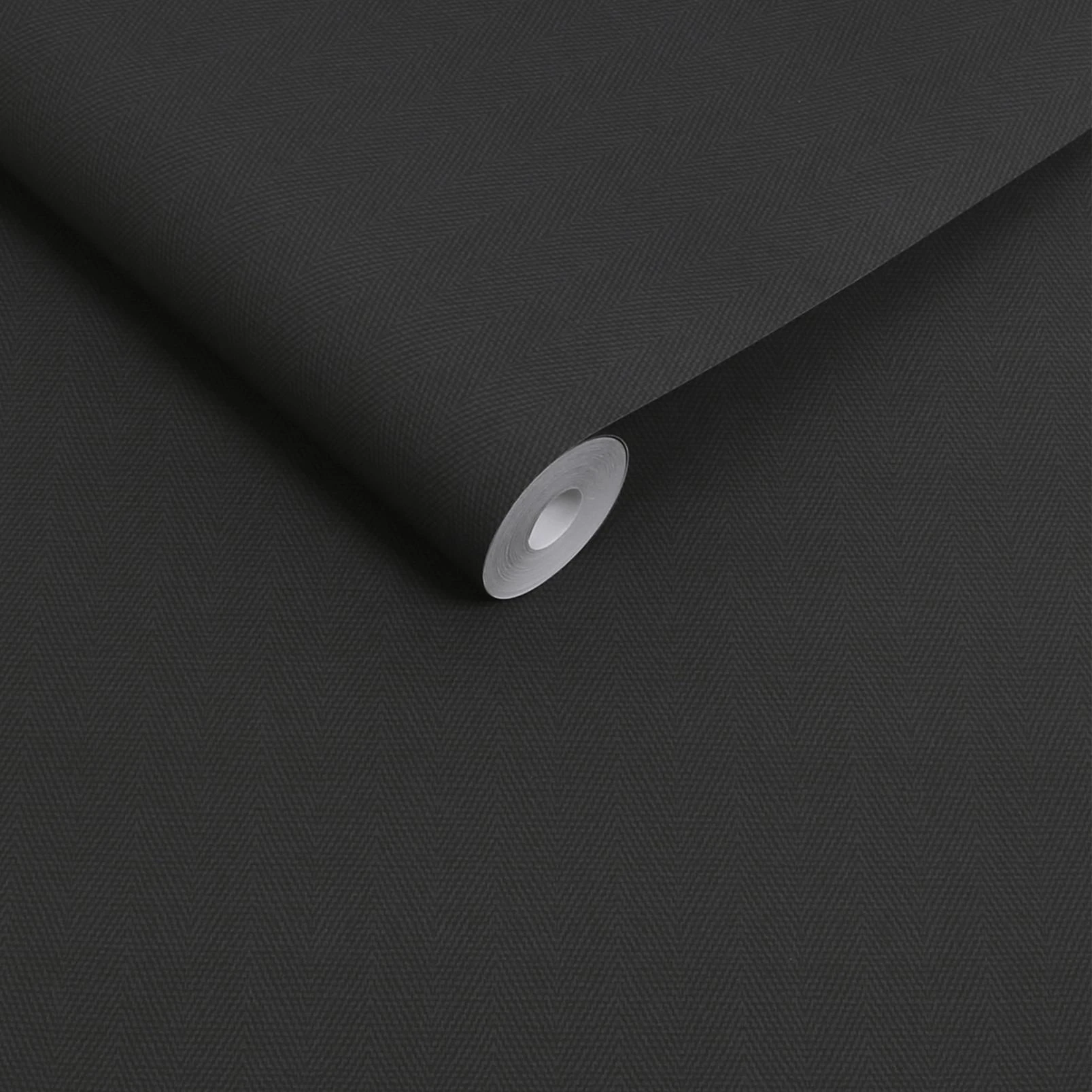 Next Herringbone Charcoal Wallpaper - 146884_ROLLSHOT_HERRINGBONE CHARCOAL_03.jpg