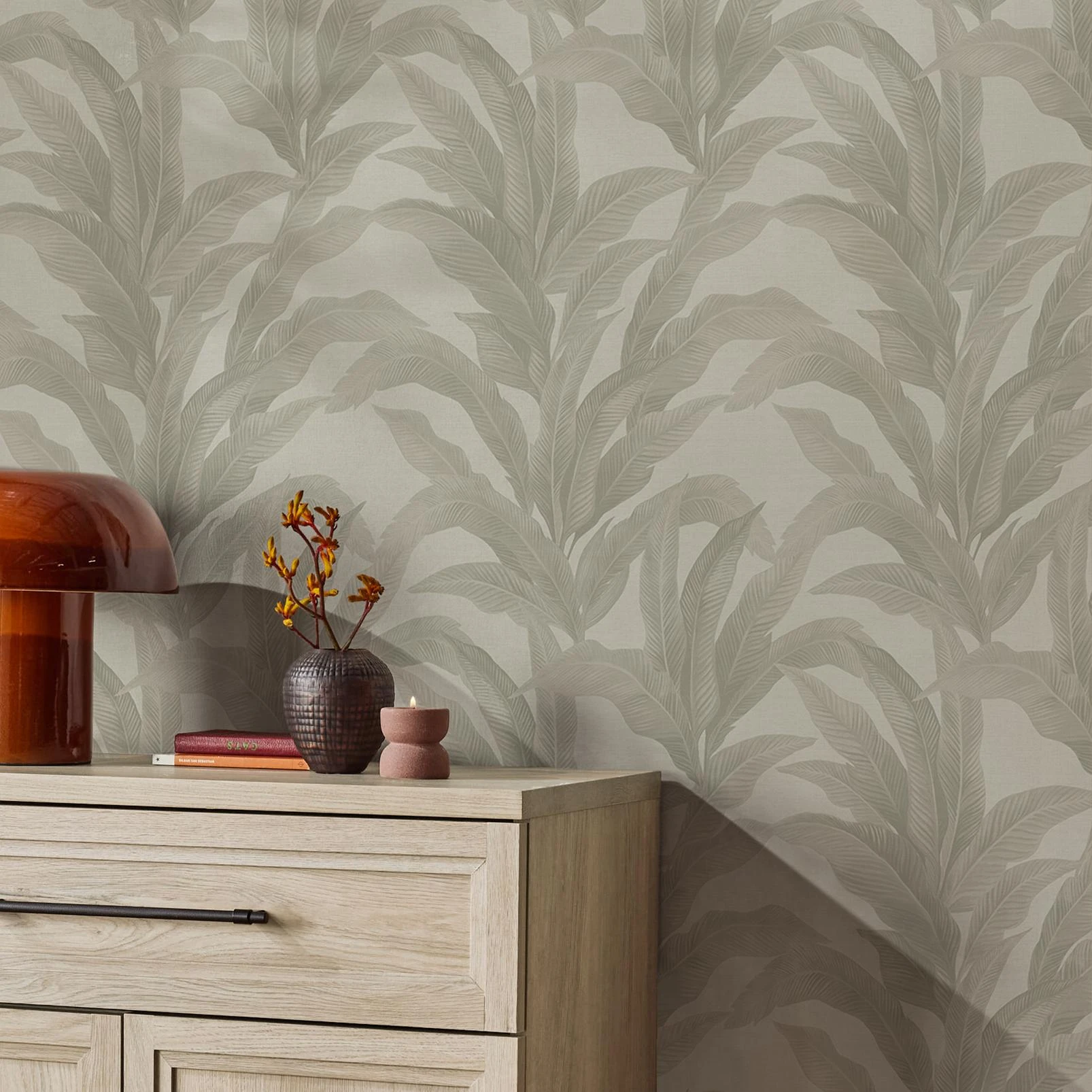 Next Palm Print Linen Look Wallpaper - 146889_ROOMSET_PALM PRINT LINEN_05.jpg
