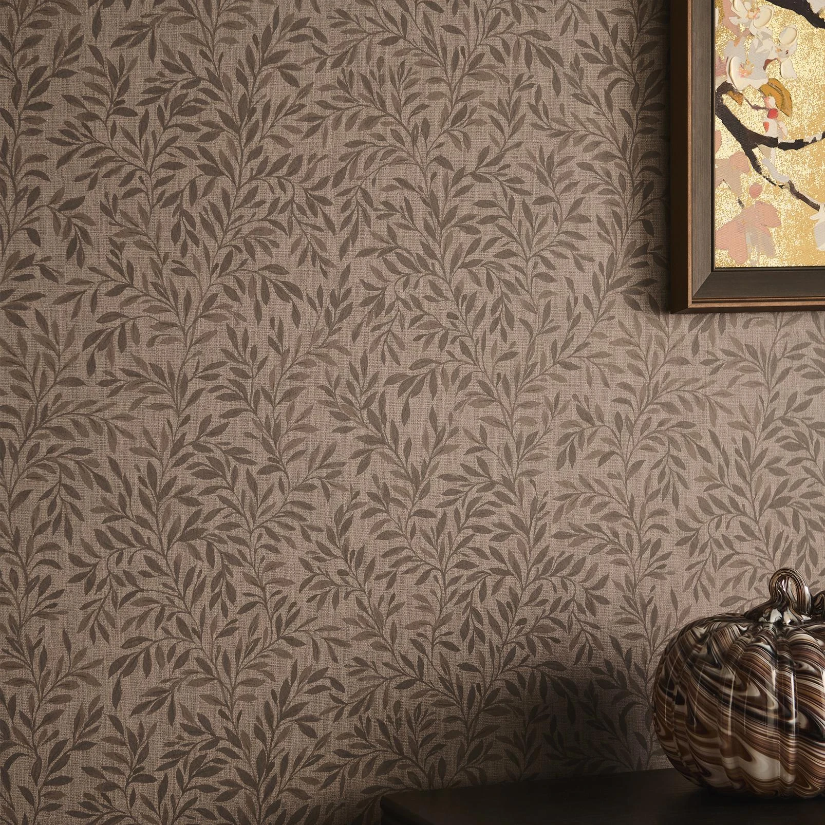 Next Ditsy Leaf Russet Wallpaper - 145818_ROOMSET_DITSY LEAF RUSSET_01.jpg
