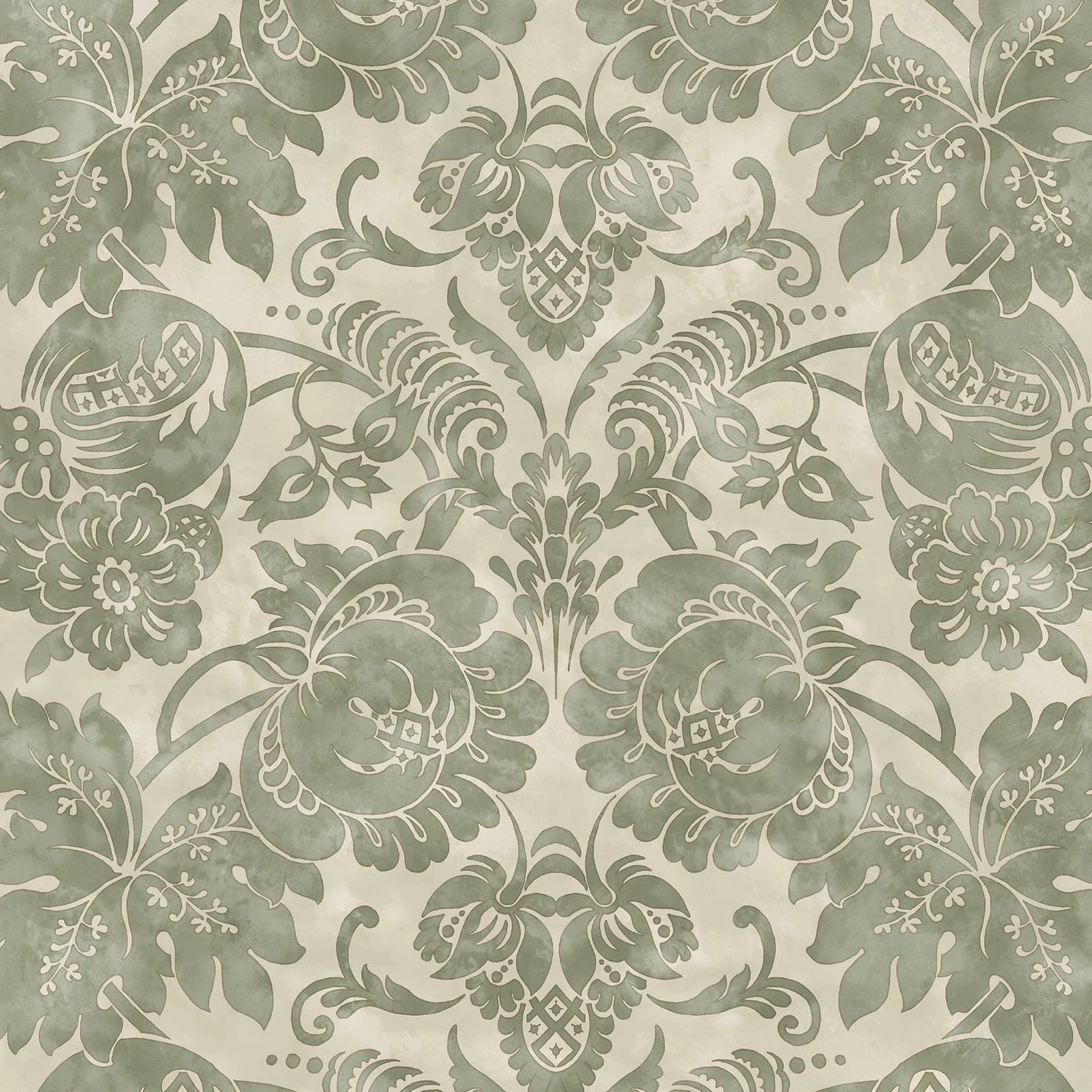 Martha Stewart Florentine Moss Wallpaper - 146799_TILE_FLORENTINE MOSS_01.jpg