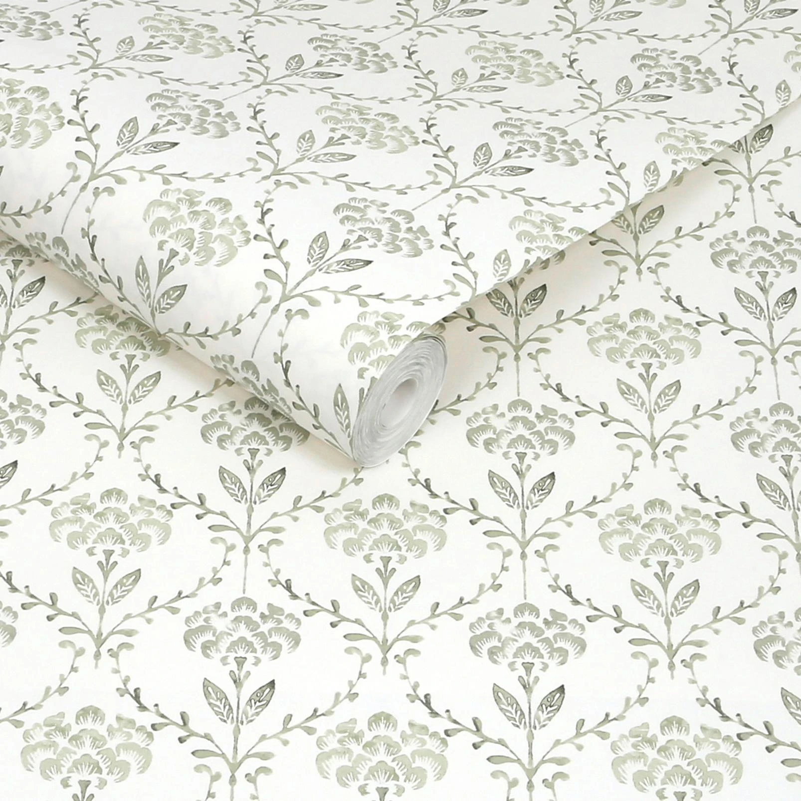 Martha Stewart Chateau Fleur Basketweave Green Wallpaper - 146793_ROLLSHOT_CHATEAU FLEUR BASKETWEAVE GREEN_01.jpg