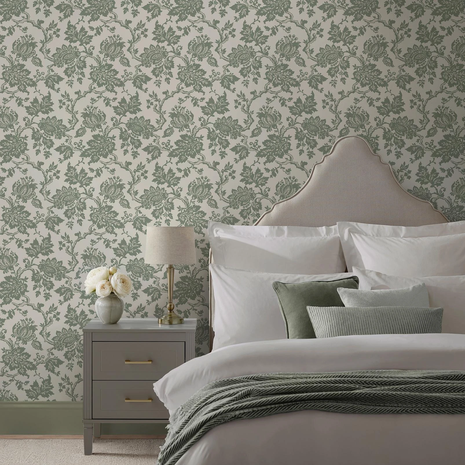 Martha Stewart Jacobean Antique Green Wallpaper - 146802_ROOMSET_JACOBEAN ANTIQUE GREEN_01.jpg