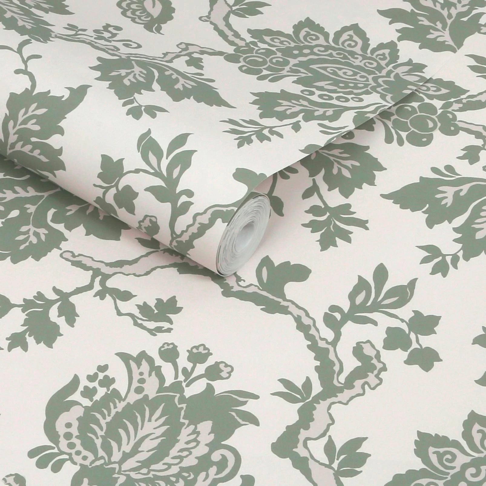 Martha Stewart Jacobean Antique Green Wallpaper - 146802_ROLLSHOT_JACOBEAN ANTIQUE GREEN_01.jpg