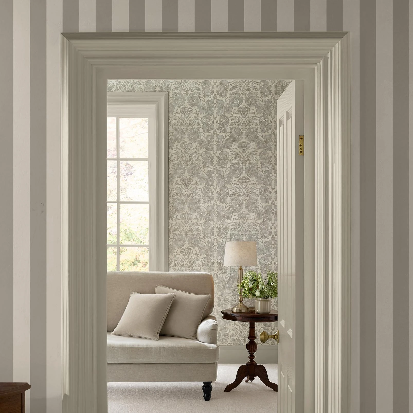 Martha Stewart Florentine Taupe Wallpaper - 146801_ROOMSET_FLORENTINE TAUPE_03.jpg