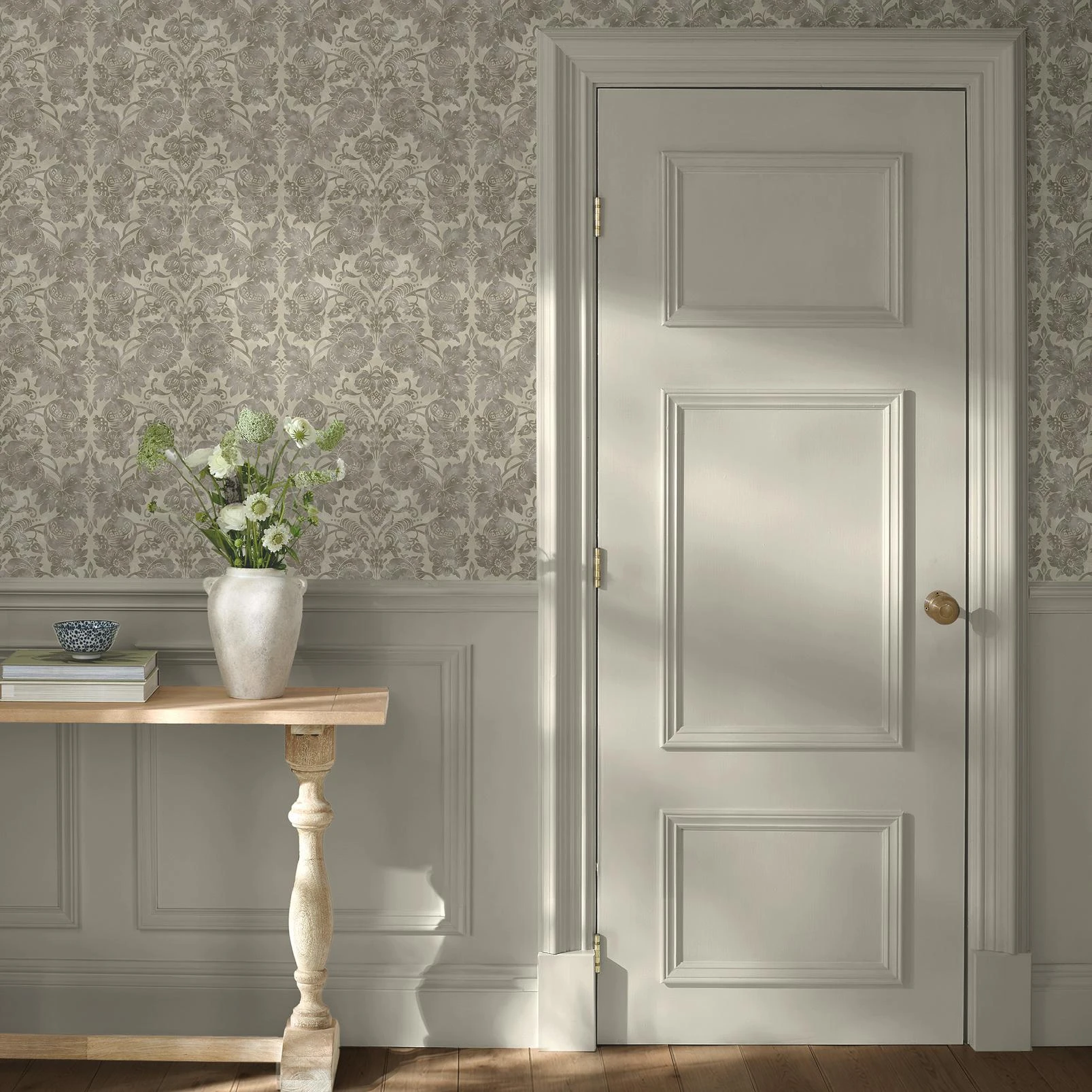 Martha Stewart Florentine Taupe Wallpaper - 146801_ROOMSET_FLORENTINE TAUPE_02.jpg