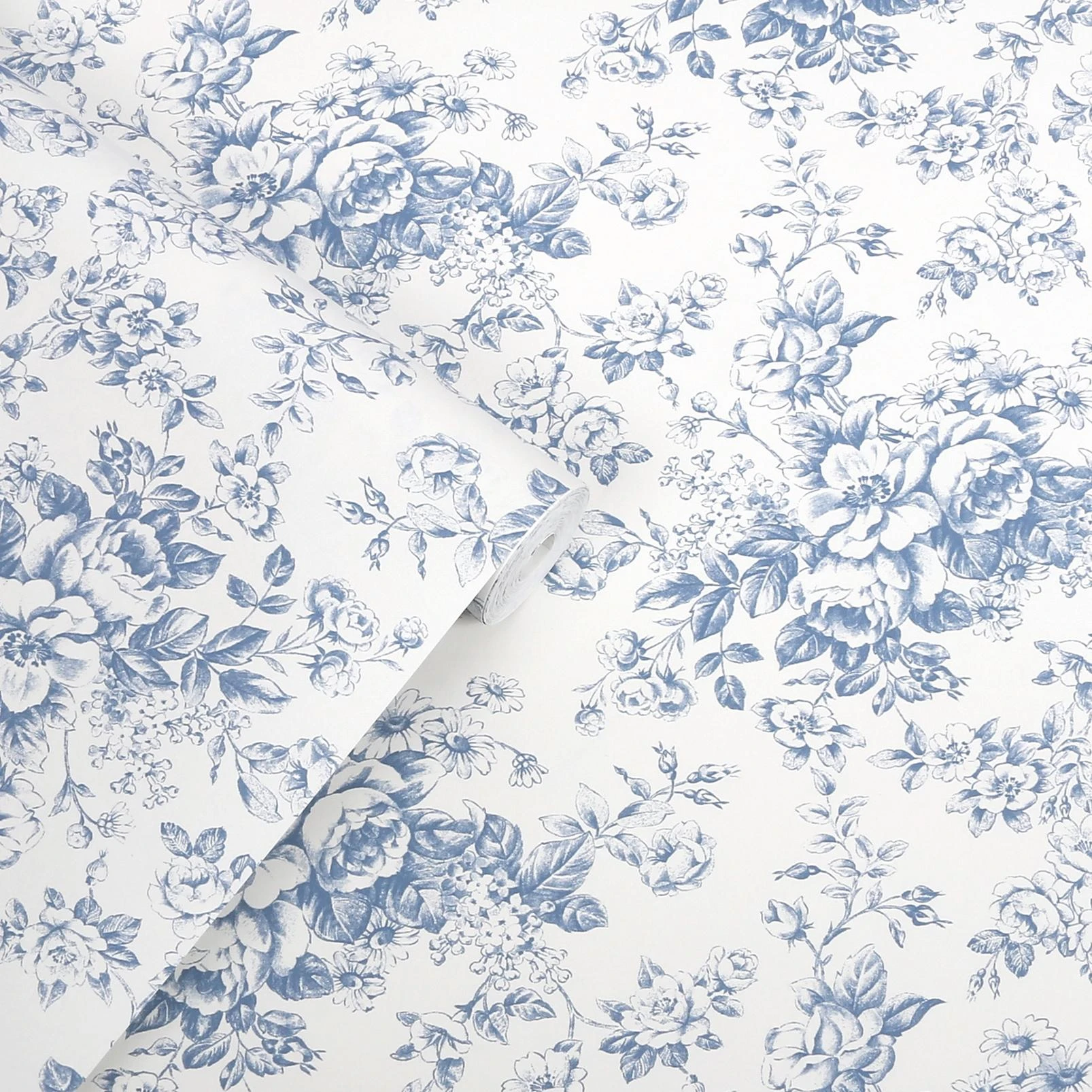 Laura Ashley Toile Delight Cornflower Blue Wallpaper - 146952_ROLLSHOT_TOILE DELIGHT CORNFLOWER BLUE_01.jpg