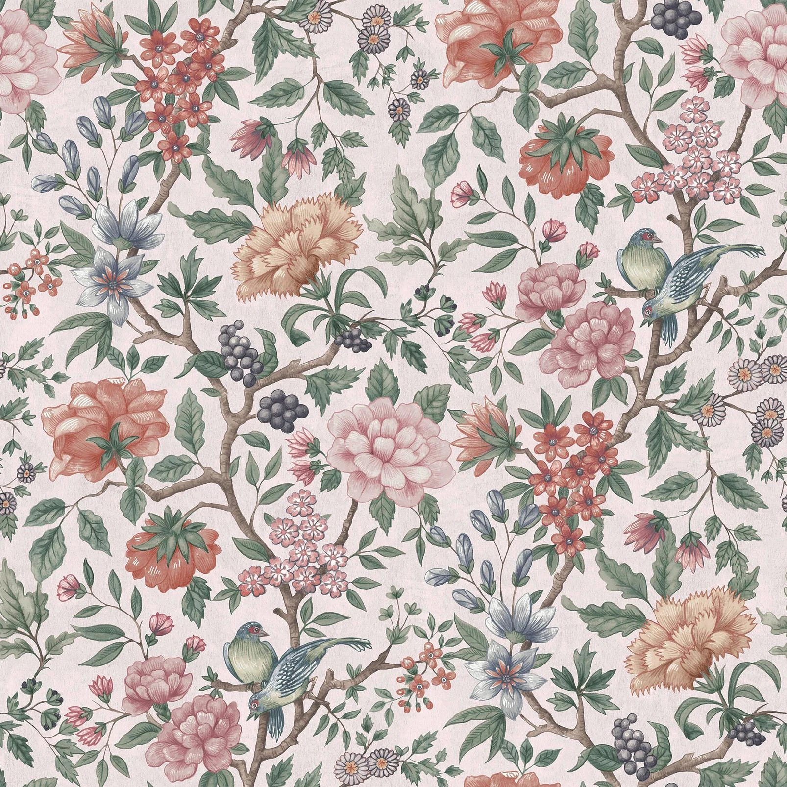 Laura Ashley Ellenbrook Multi Wallpaper - 146954_TILE_ELLENBROOK MULTI_01.jpg