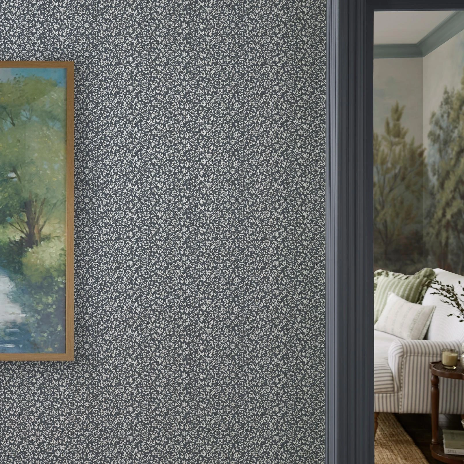 Laura Ashley Sweet Alyssum Denim Blue Wallpaper - 146958_ROOMSET_SWEET ALYSSUM DENIM BLUE_02.jpg