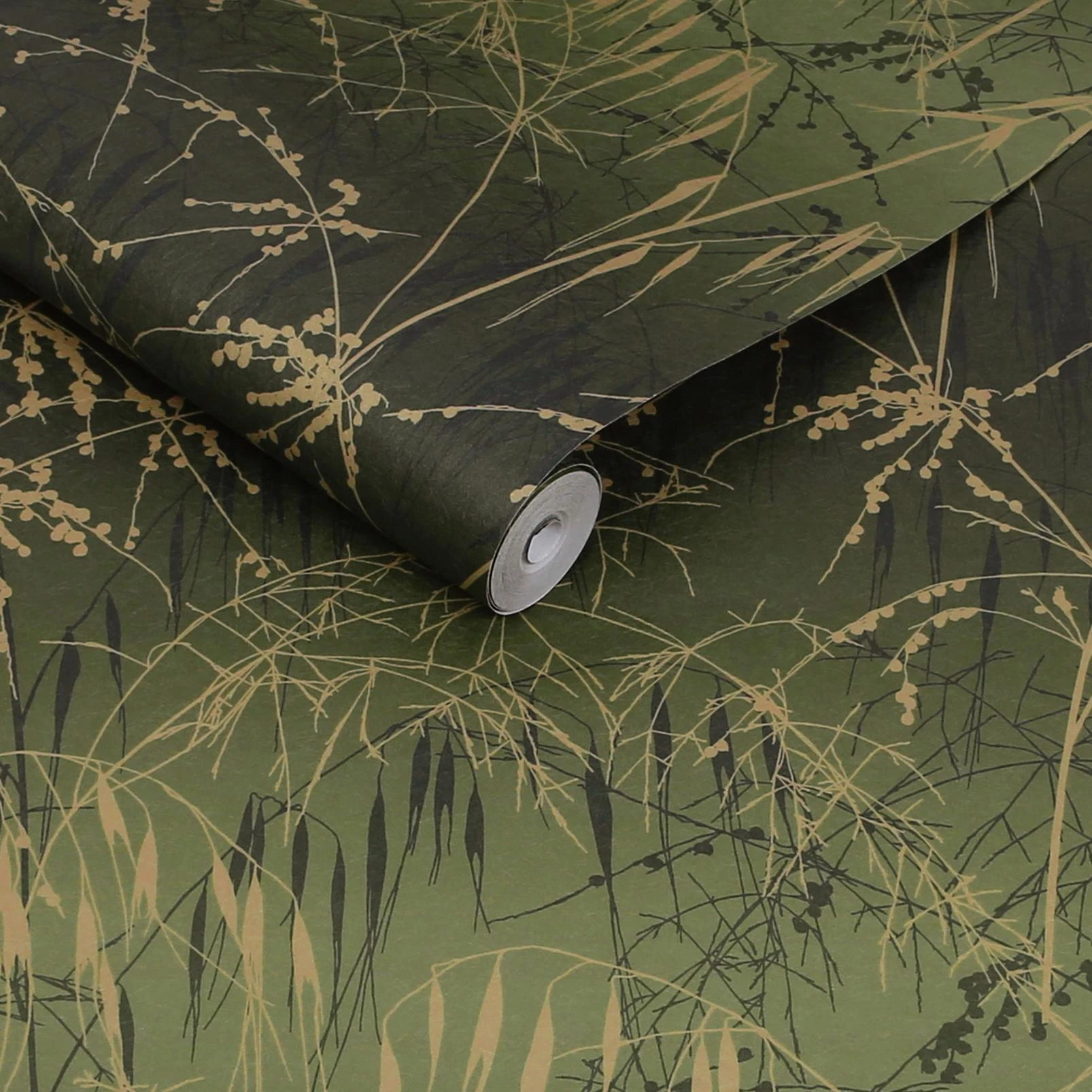Clarissa Hulse Meadow Grass Olive Wallpaper - 146995_ROLLSHOT_MEADOW GRASS OLIVE_01.jpg
