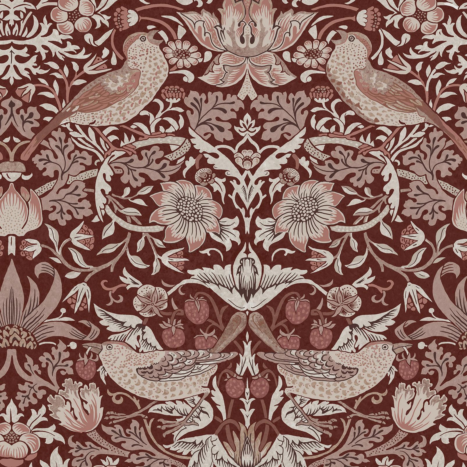 Strawberry Thief Damson Wallpaper - 147083_TILE_STRAWBERRY THIEF DAMSON_01.jpg