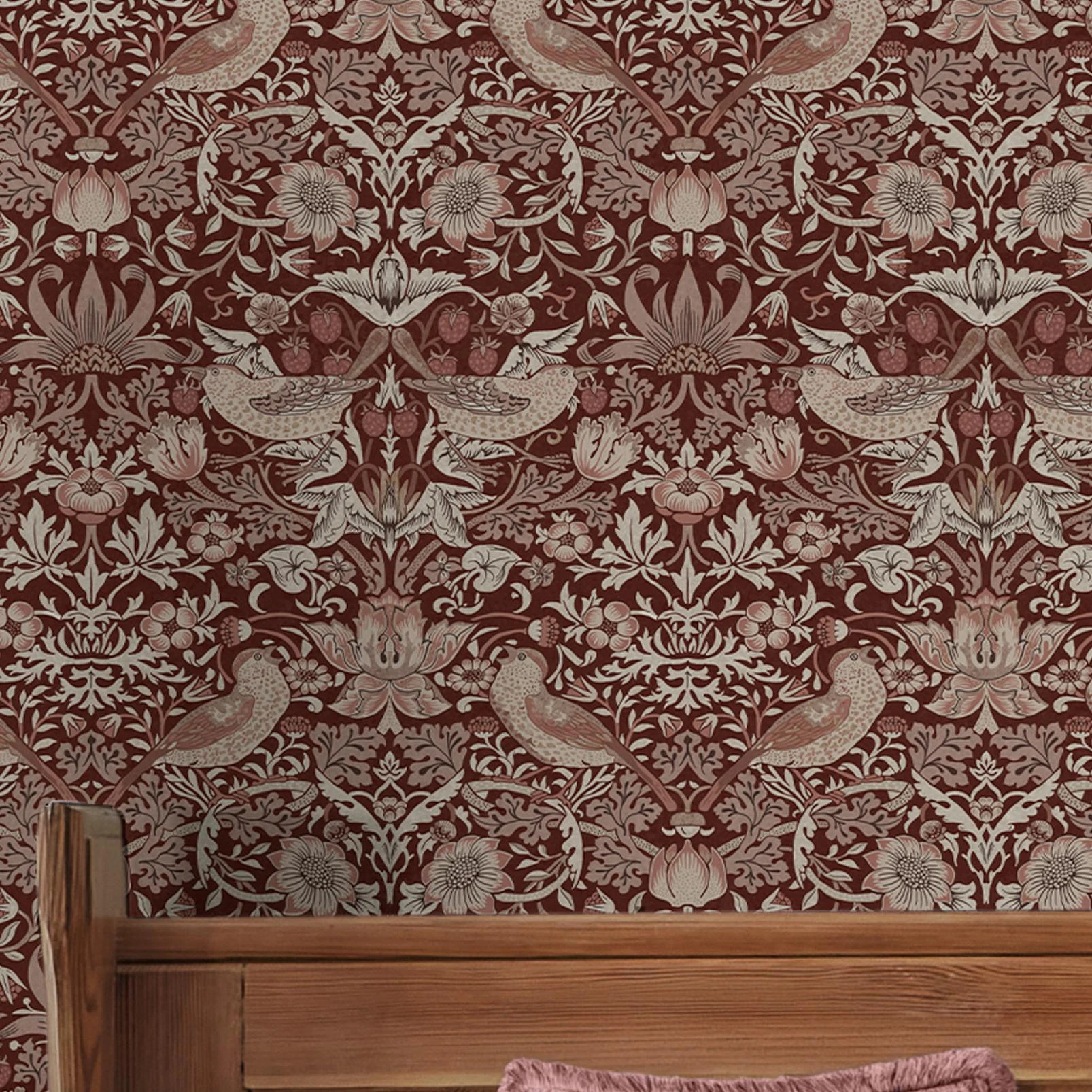 Strawberry Thief Damson Wallpaper - 147083_ROOMSET_STRAWBERRY THIEF DAMSON_02.jpg