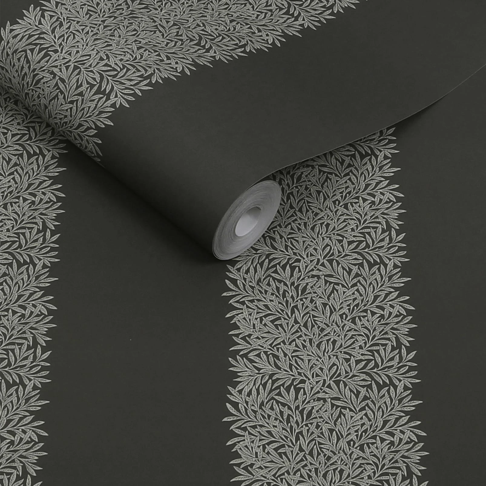 Willow Stripe Charcoal Wallpaper - 147080_ROLLSHOT_WILLOW STRIPE CHARCOAL_01.jpg