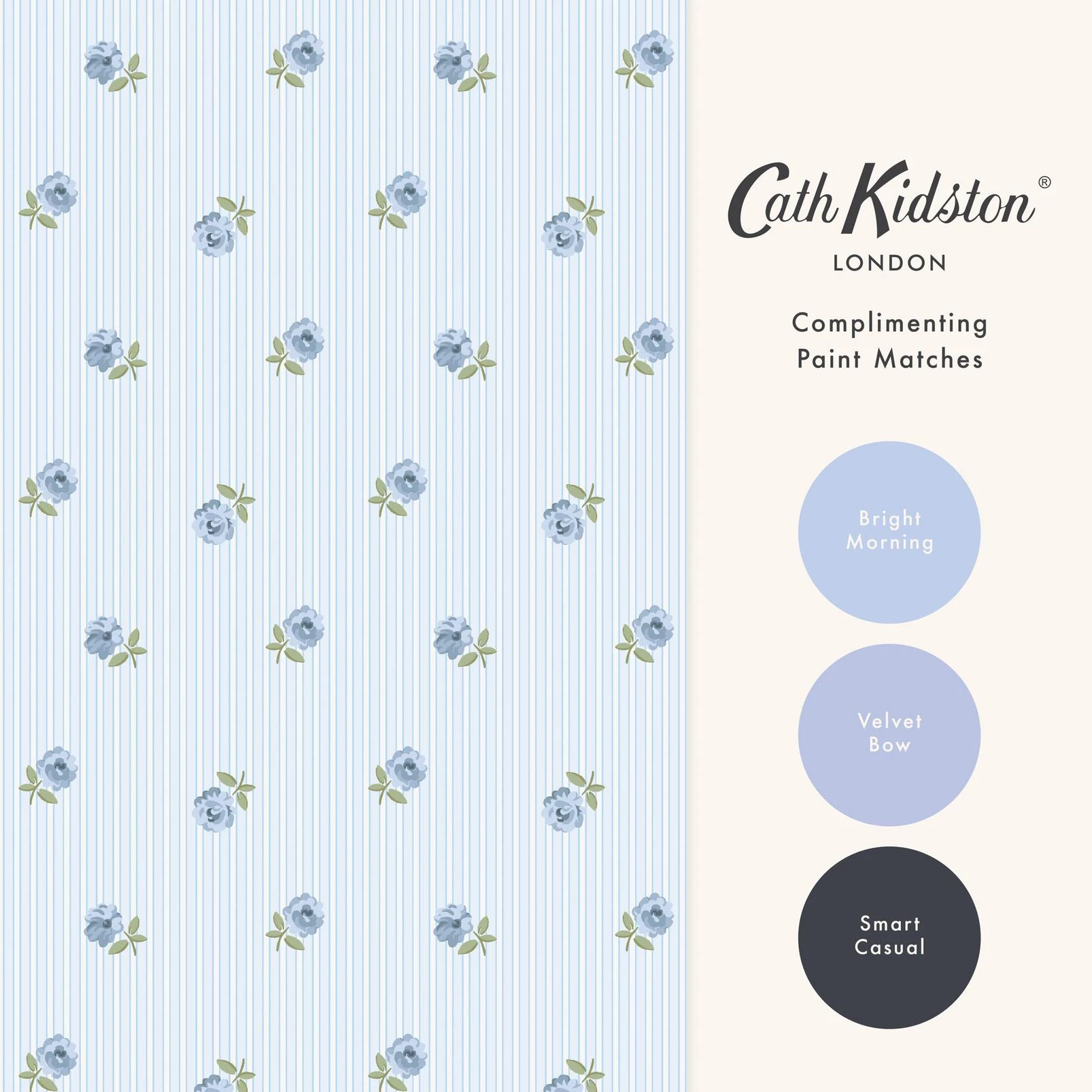 Cath Kidston Rose Spaced Stripe Blue Wallpaper - 149134_FLATLAY_ROSE SPACED STRIPE BLUE_01.jpg
