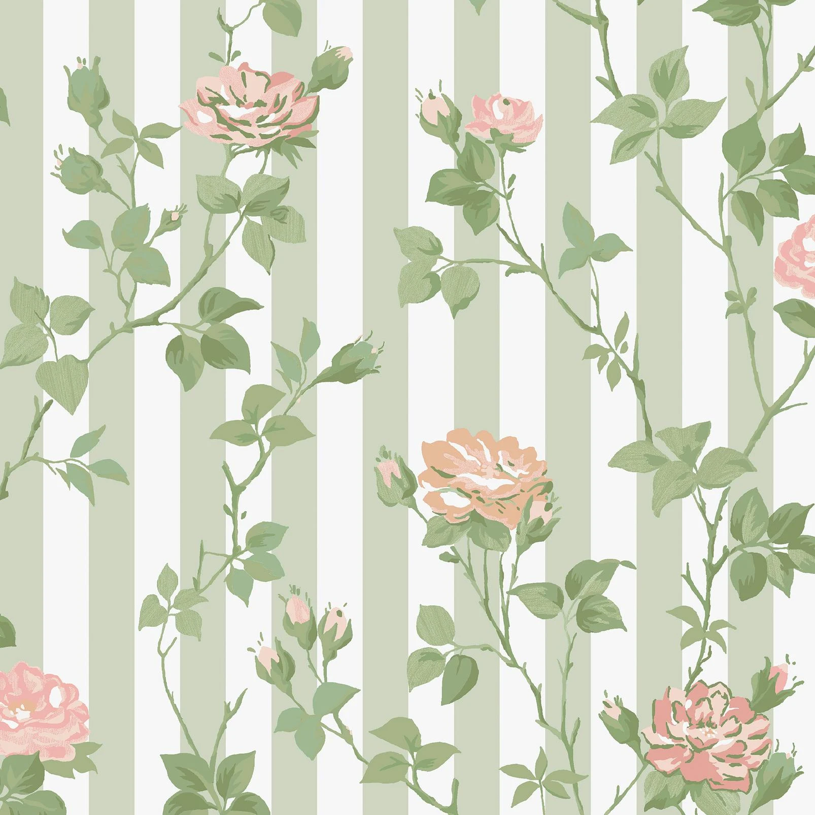 Cath Kidston Climbing Rose Pink and Sage Wallpaper - 149129_TILE_CLIMBING ROSE PINK AND SAGE_01.jpg