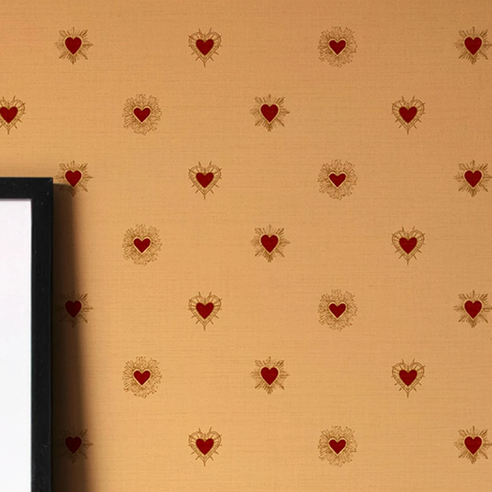 Rockett St George Sacred Hearts Golden Hour Red Wallpaper - 149640_ROOMSET_SACRED HEARTS GOLDEN HOUR RED_03.jpg