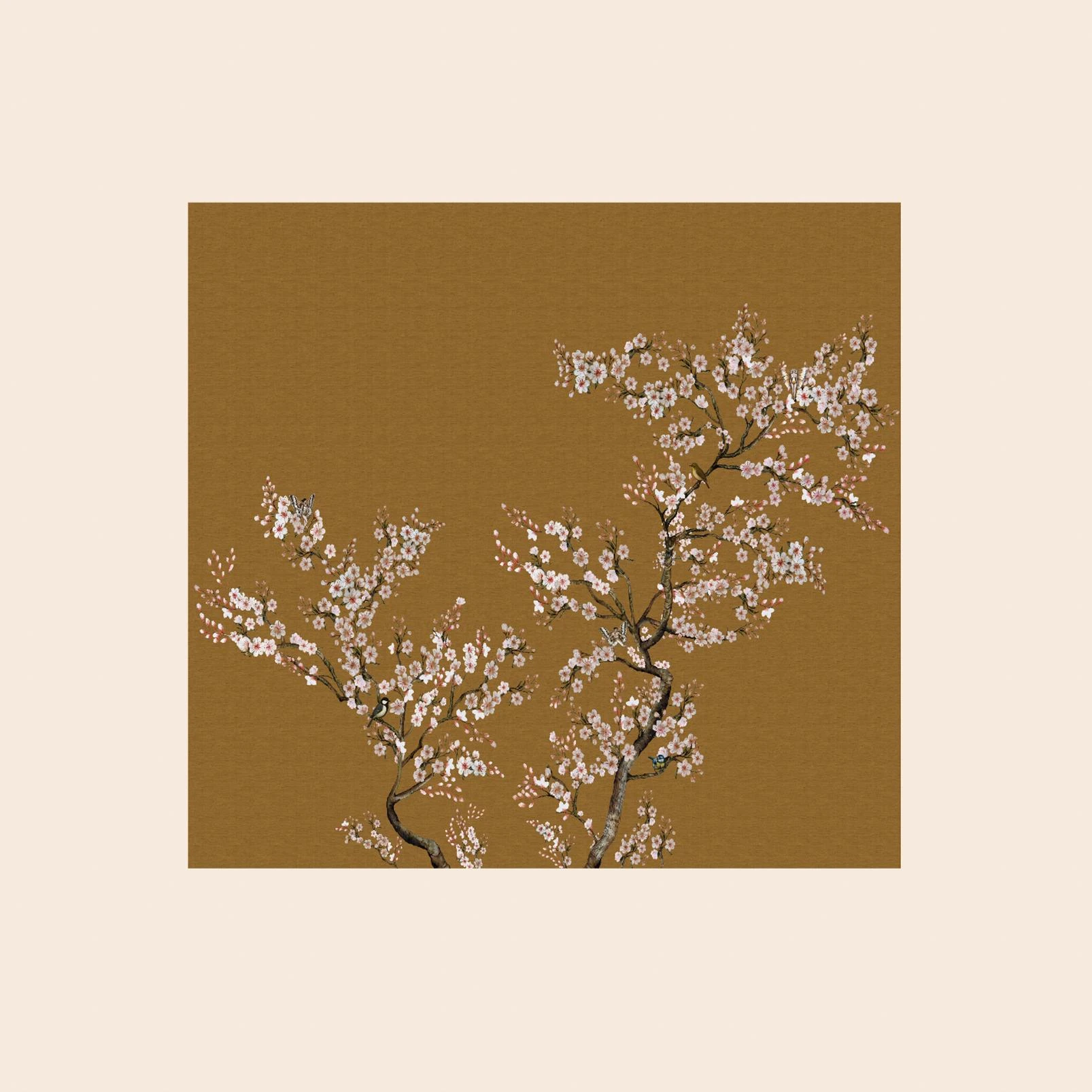 Rockett St George Blossom Mischief Antique Gold Bespoke Mural - 150156_TILE_BLOSSOM MISCHIEF ANTIQUE GOLD_01.jpg