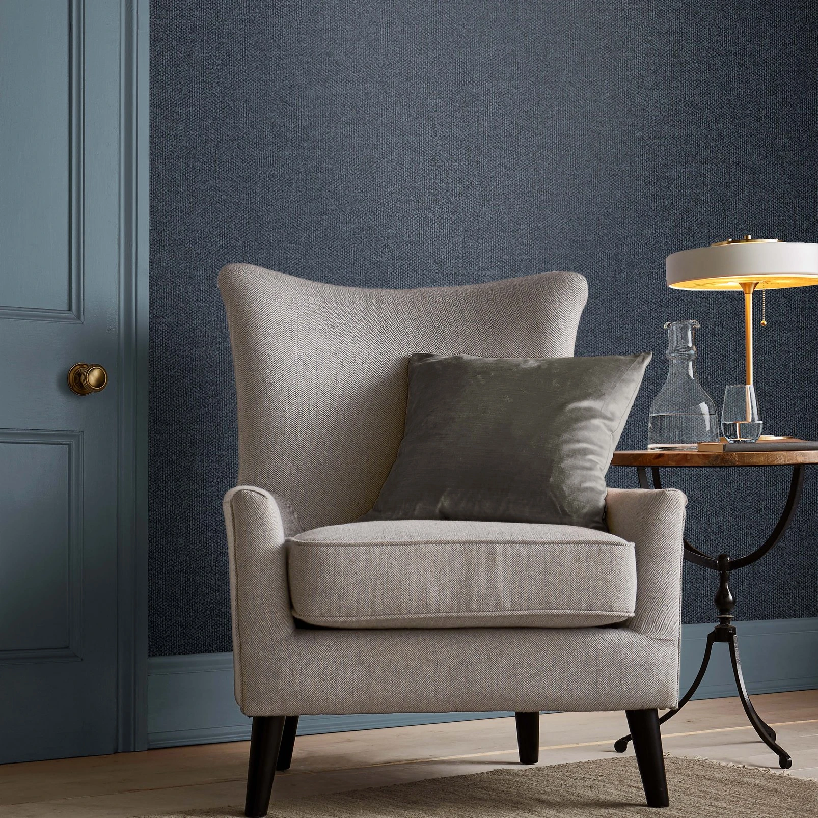 Twill Denim Wallpaper - 115241_ROOMSET_TWILL DENIM_01.jpg