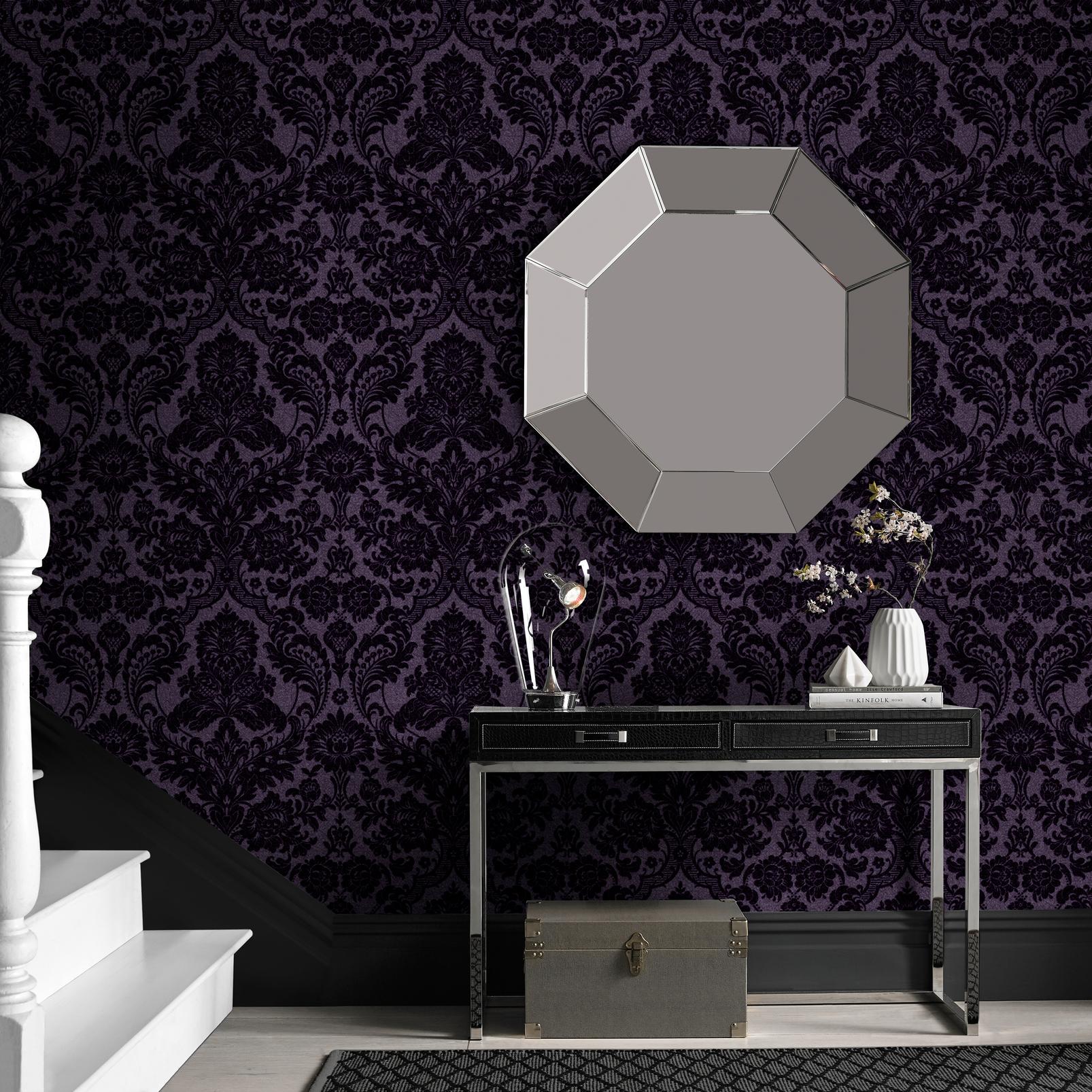 Gothic Damask Plum Wallpaper - 106586_ROOMSET_01.jpg