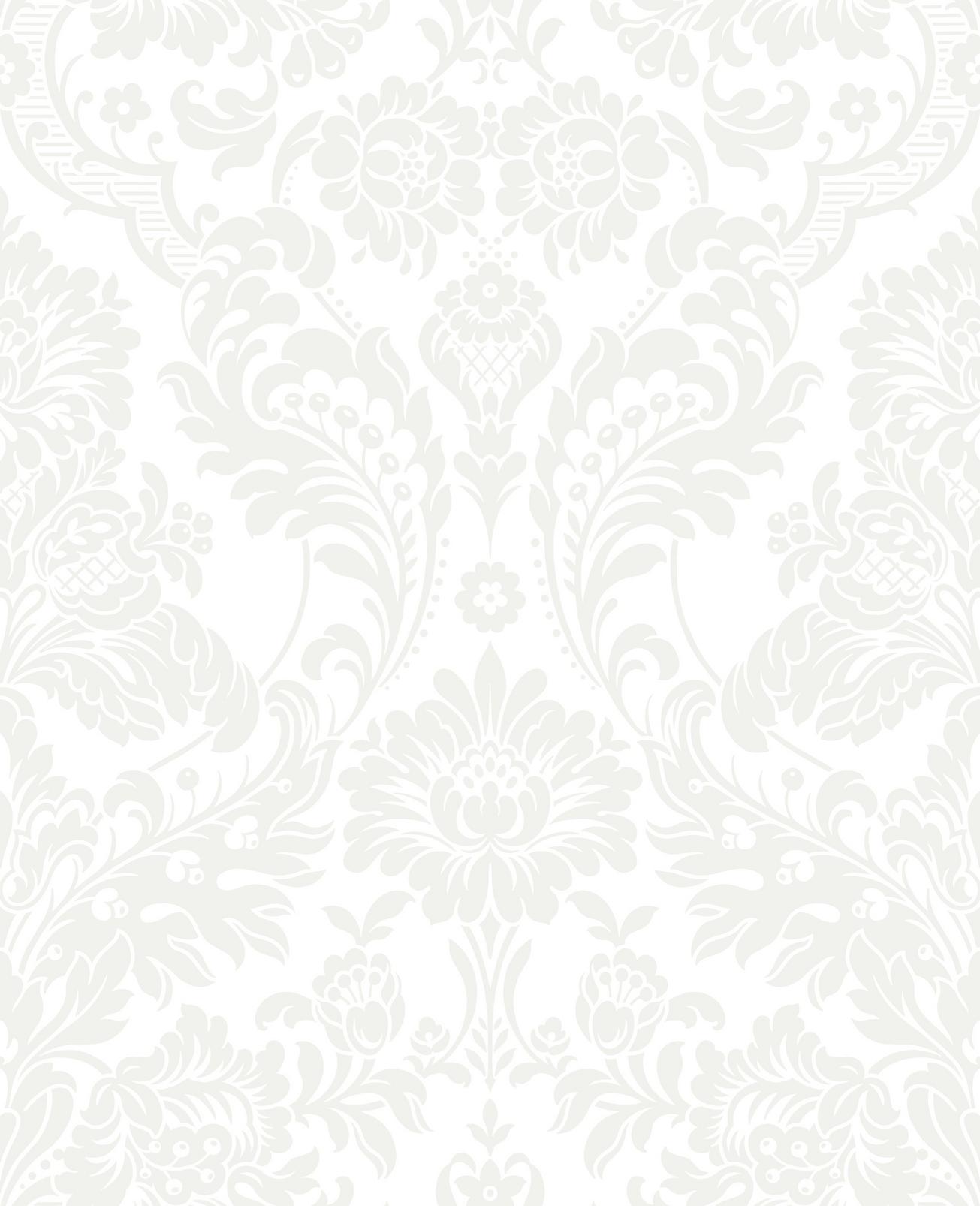 Gothic Damask Flock White Wallpaper - 104565_TILE_GOTHIC DAMASK FLOCK WHITE_01.jpg