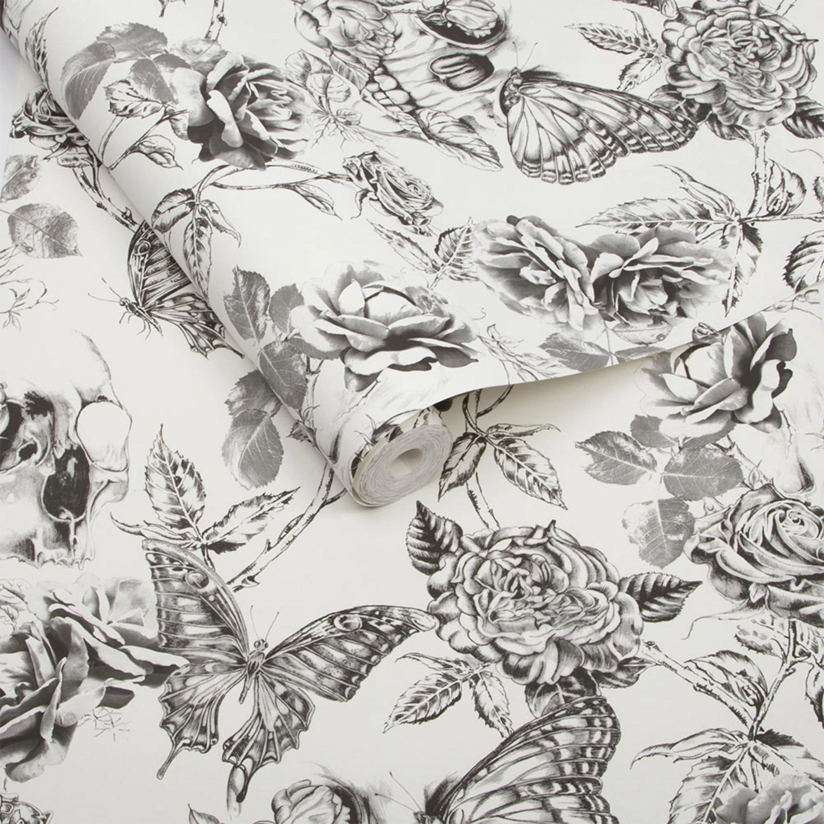 Skull Roses Wallpaper - 104560_ROLLSHOT_SKULL ROSES_01.jpg