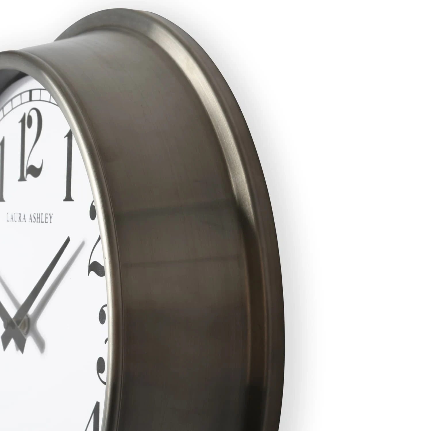 Gibson Large Brushed Stainless Clock