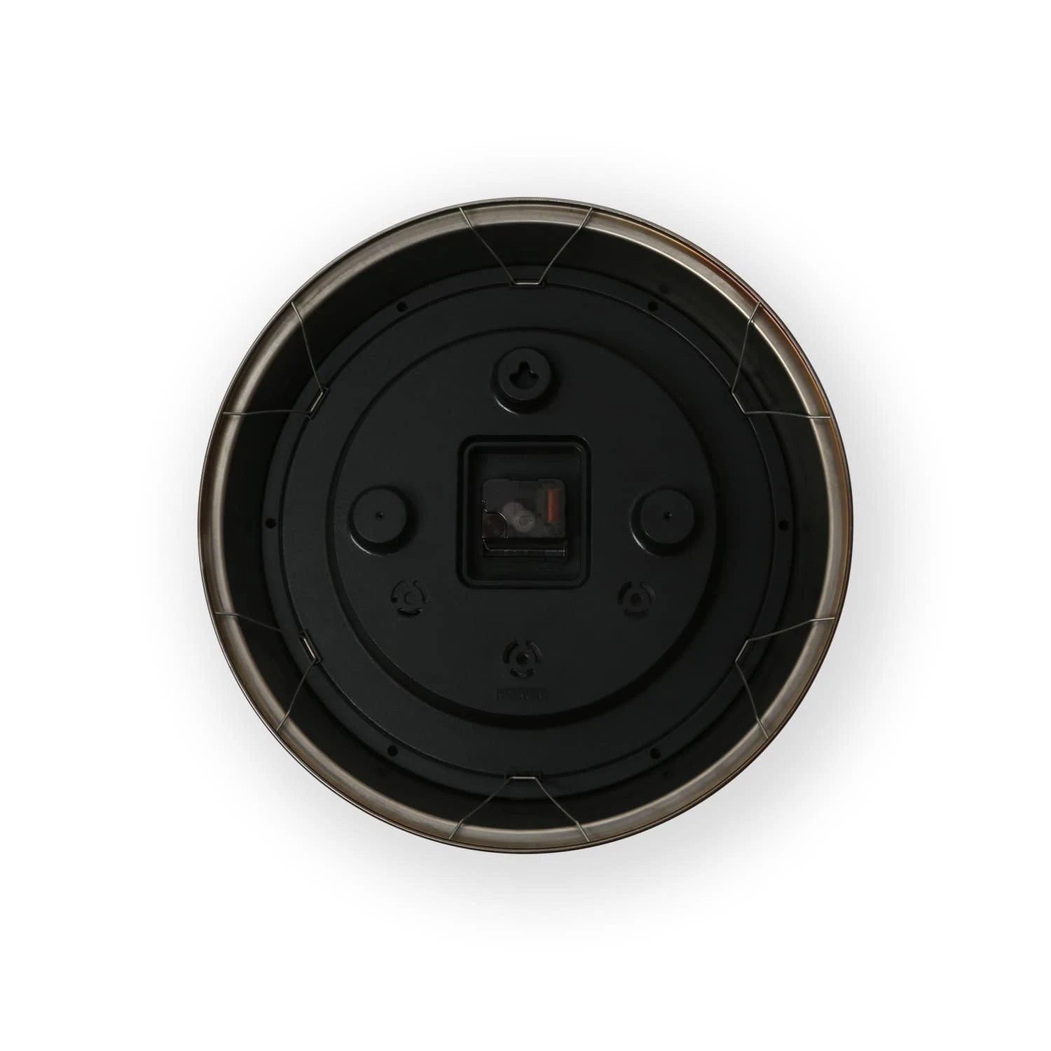 Gibson Large Brushed Stainless Clock