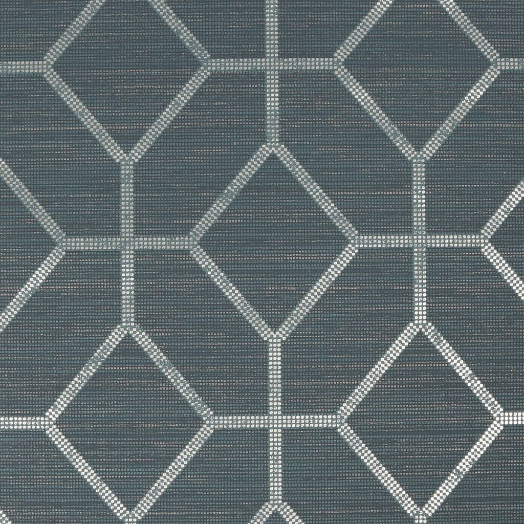 asscher geo teal wallpaper
