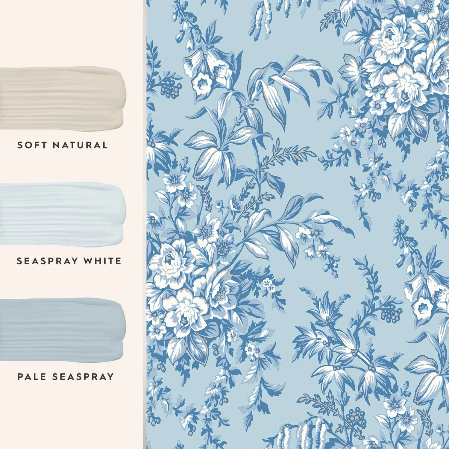 Laura Ashley Picardie Blue Sky Wallpaper