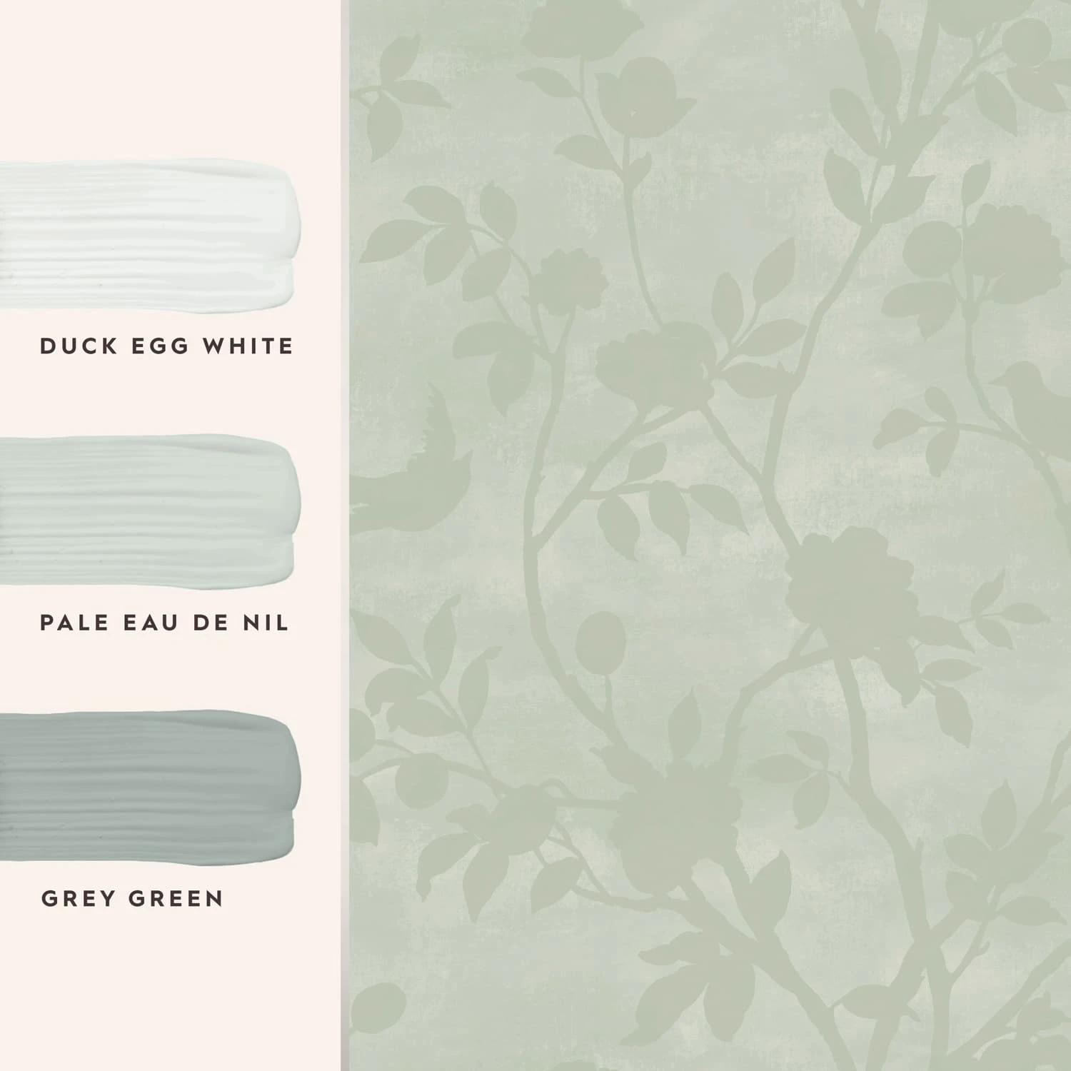 Laura Ashley Eglantine Silhouette Eau de Nil Wallpaper